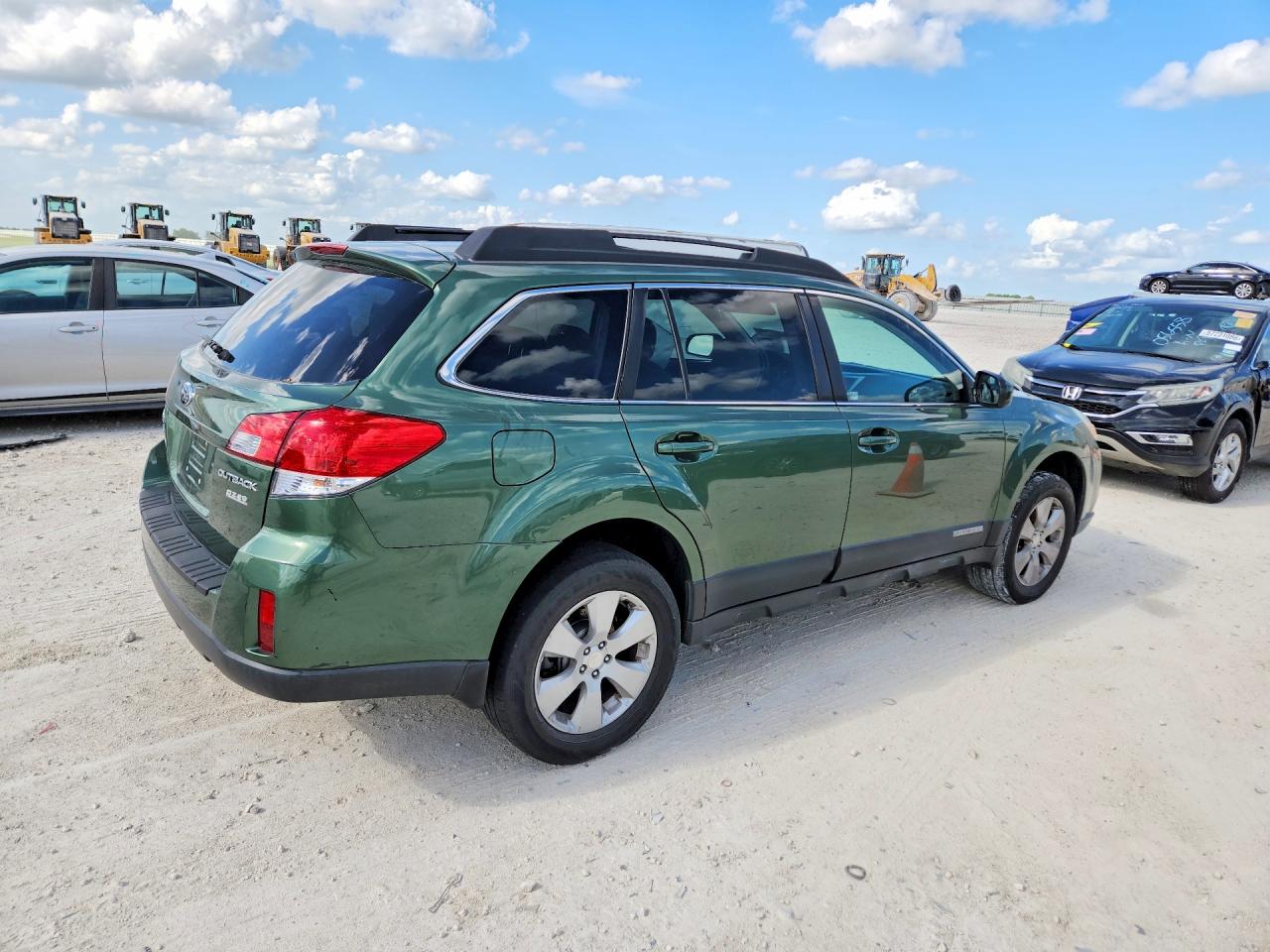 2012 Subaru Outback 2.5i Premium Green vin: 4S4BRBCC7C3263391