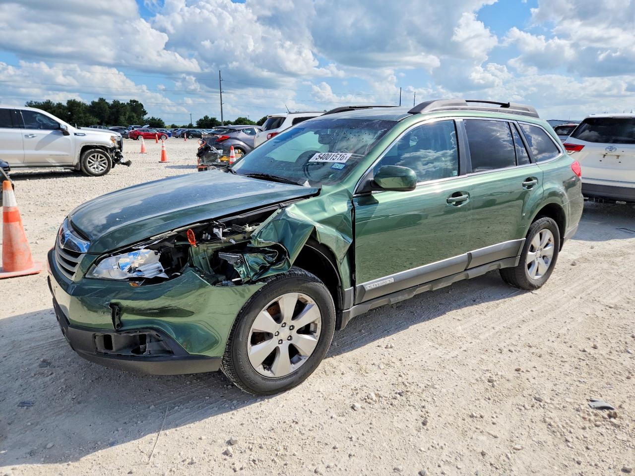 2012 Subaru Outback 2.5i Premium Green vin: 4S4BRBCC7C3263391