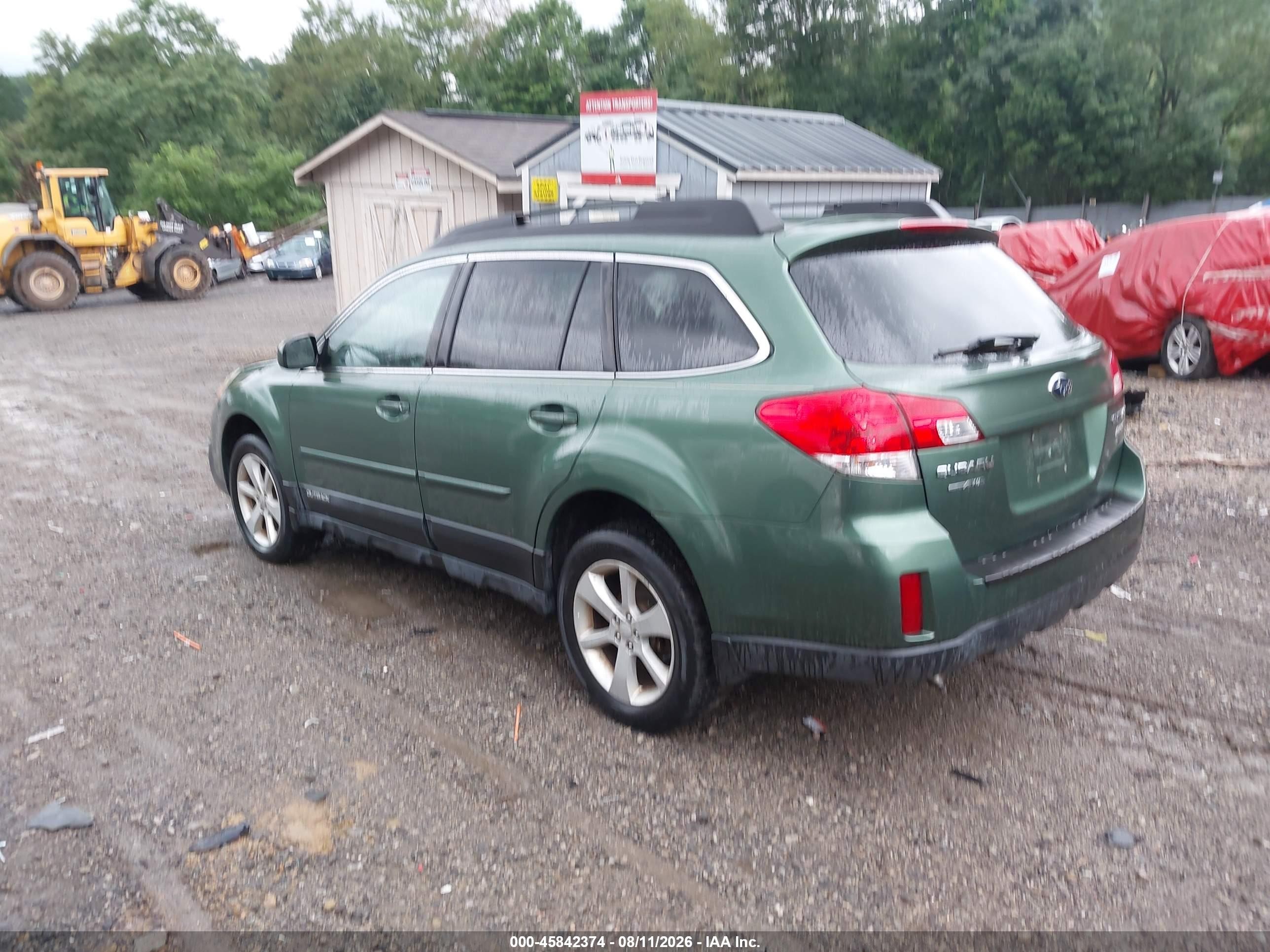 2013 Subaru Outback 2.5i Premium Зеленый vin: 4S4BRBCC7D3211390