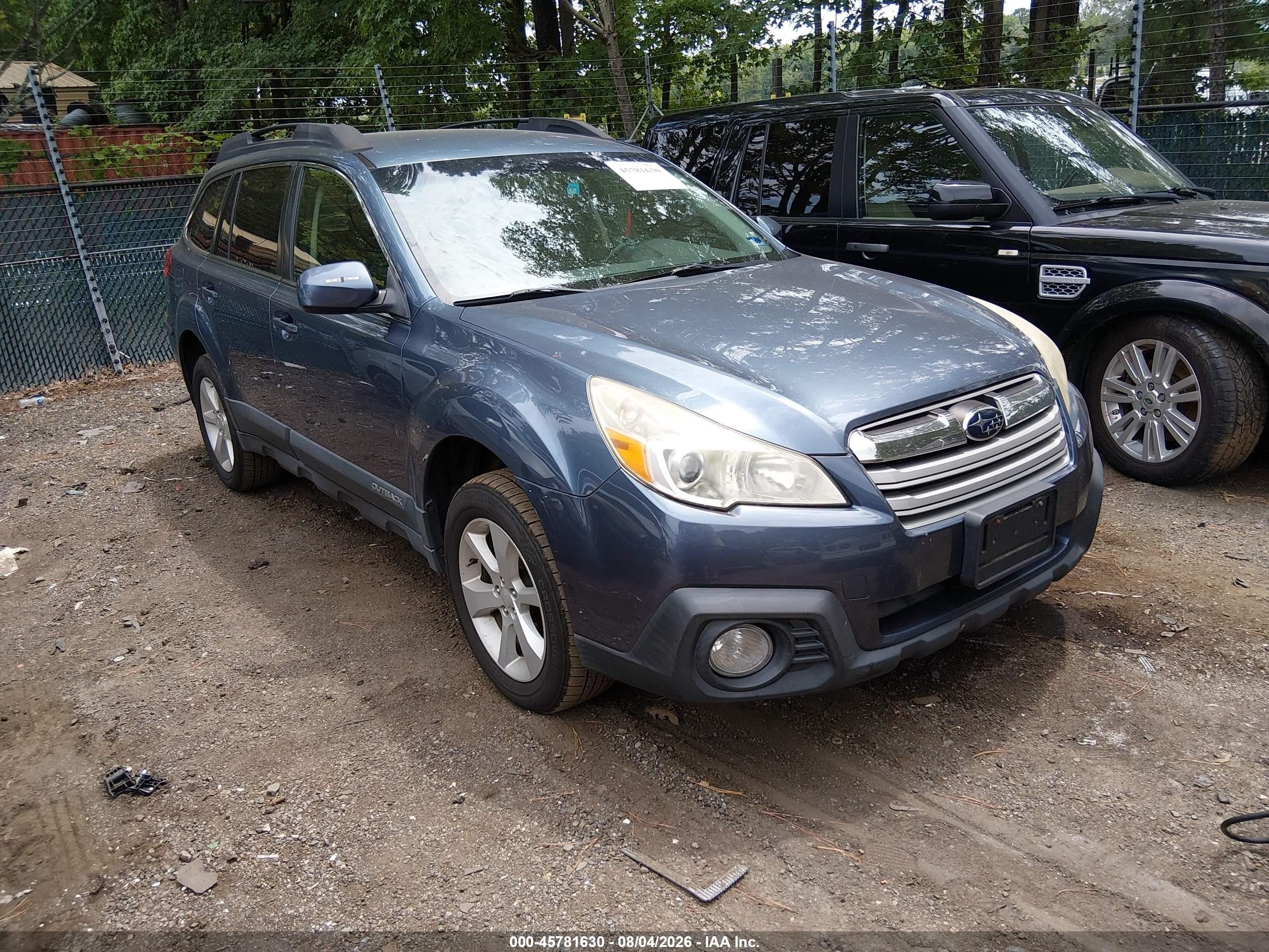 2013 Subaru Outback 2.5i Premium Синий vin: 4S4BRBCC7D3227962