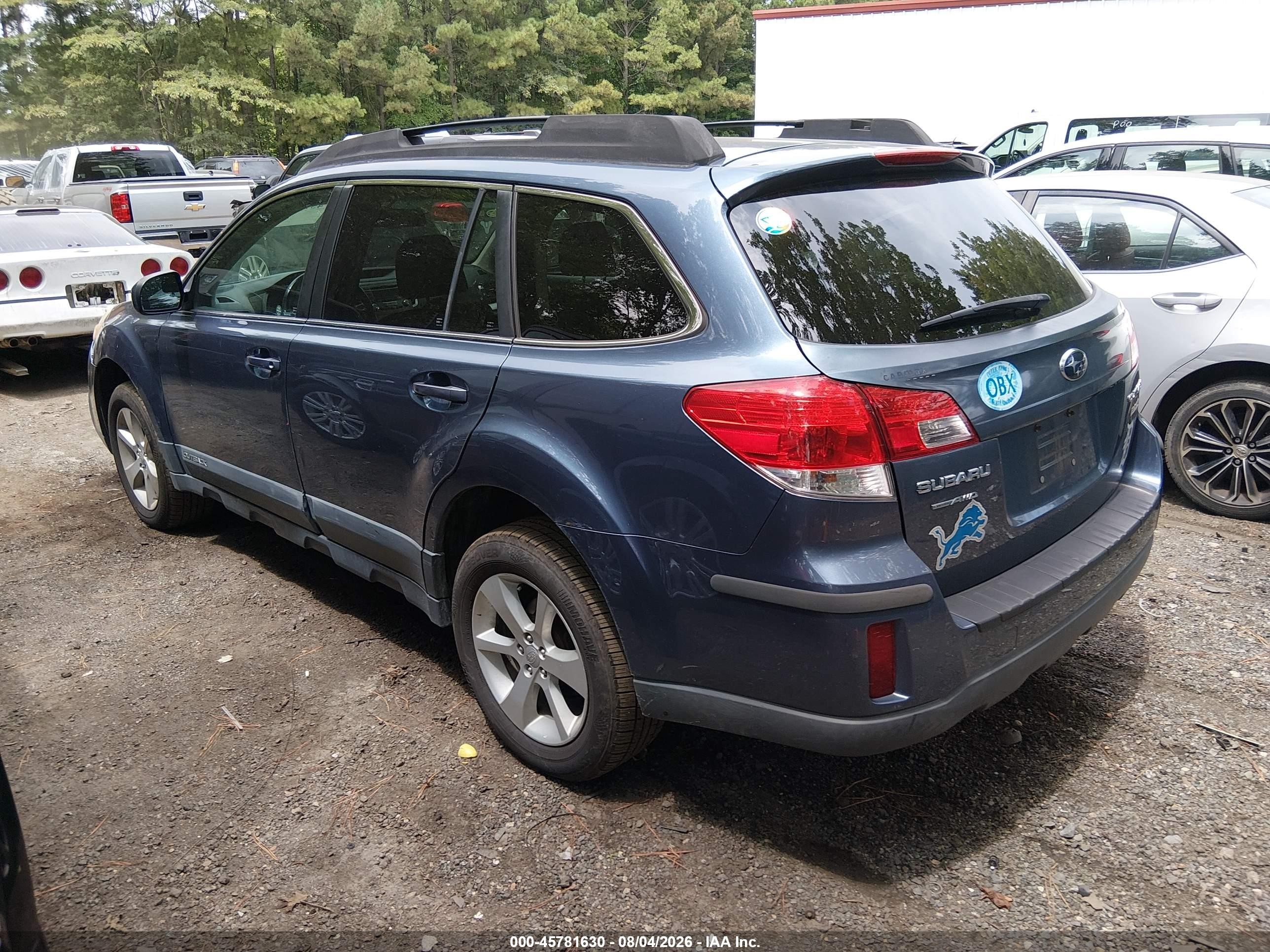 2013 Subaru Outback 2.5i Premium Blue vin: 4S4BRBCC7D3227962