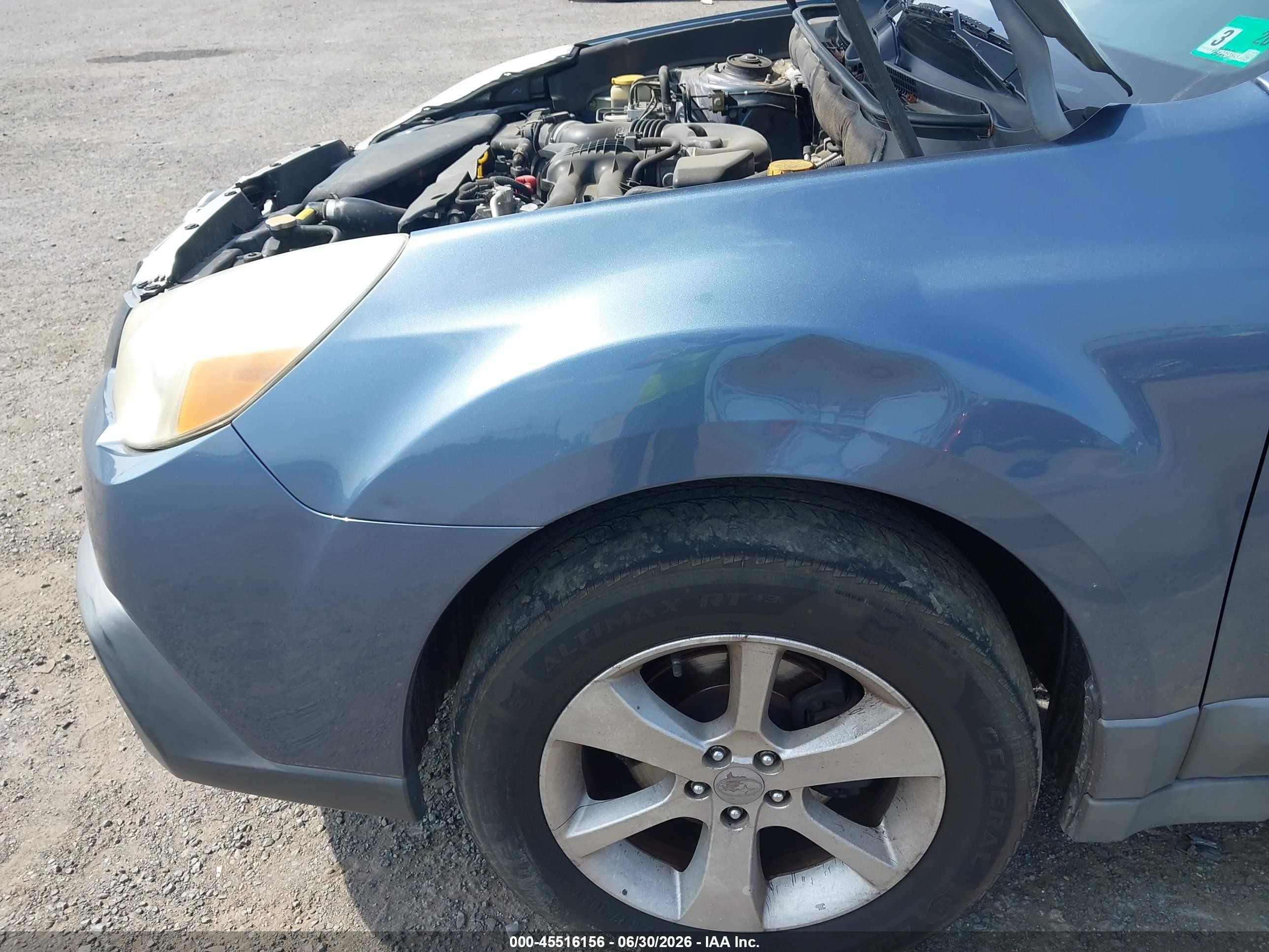 2013 Subaru Outback 2.5i Premium Blue vin: 4S4BRBCC7D3243000