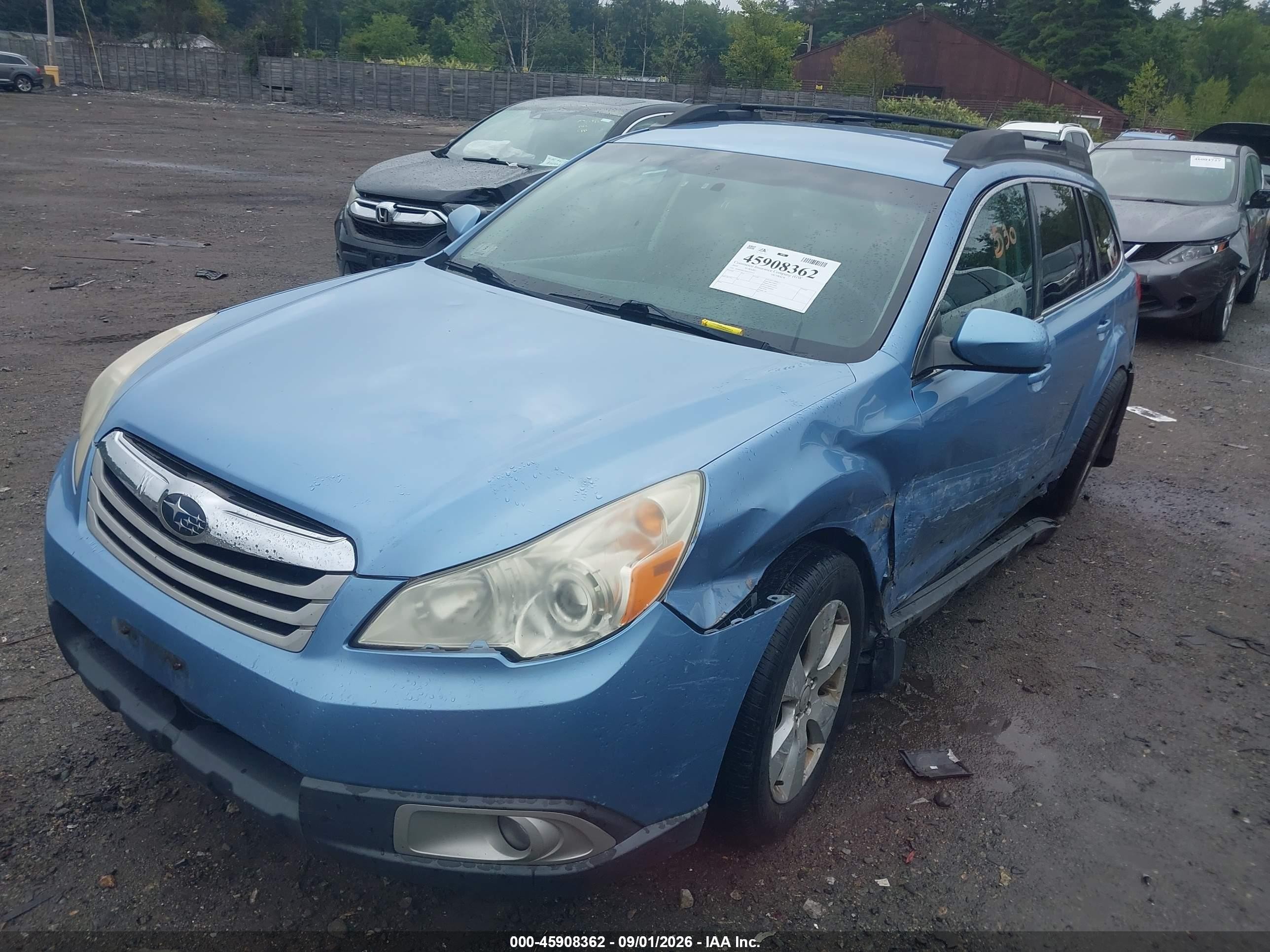 2010 Subaru Outback 2.5i Premium Blue vin: 4S4BRBCC8A3335227