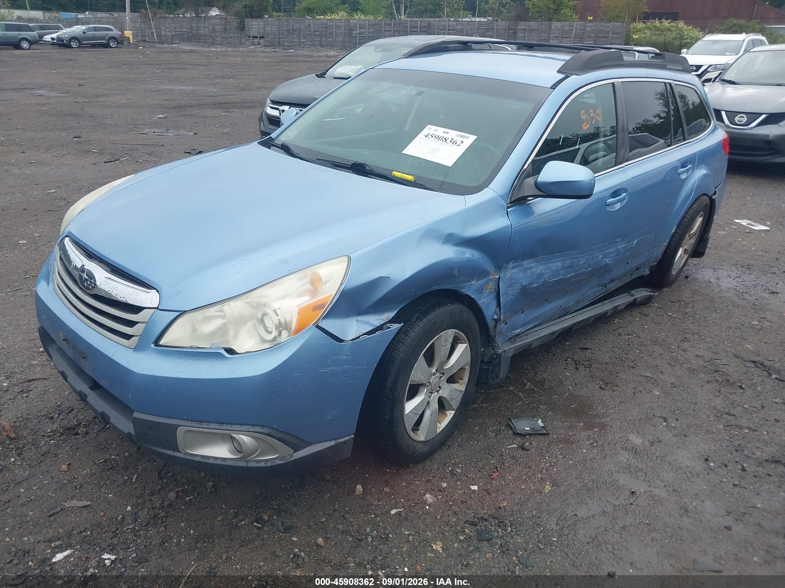 2010 Subaru Outback 2.5i Premium Blue vin: 4S4BRBCC8A3335227