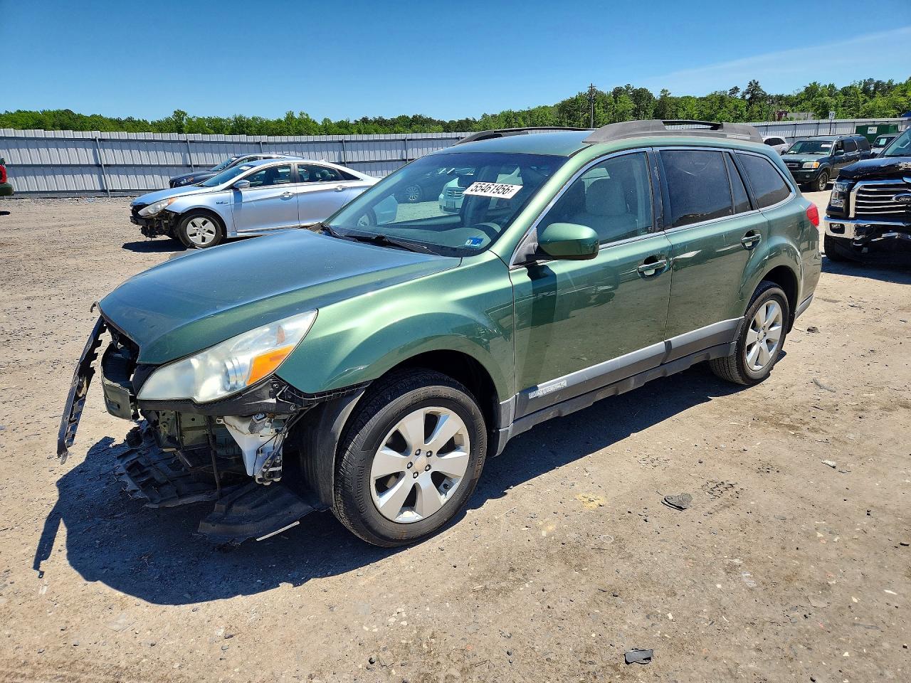 2012 Subaru Outback 2.5i Premium Green vin: 4S4BRBCC8C3206231