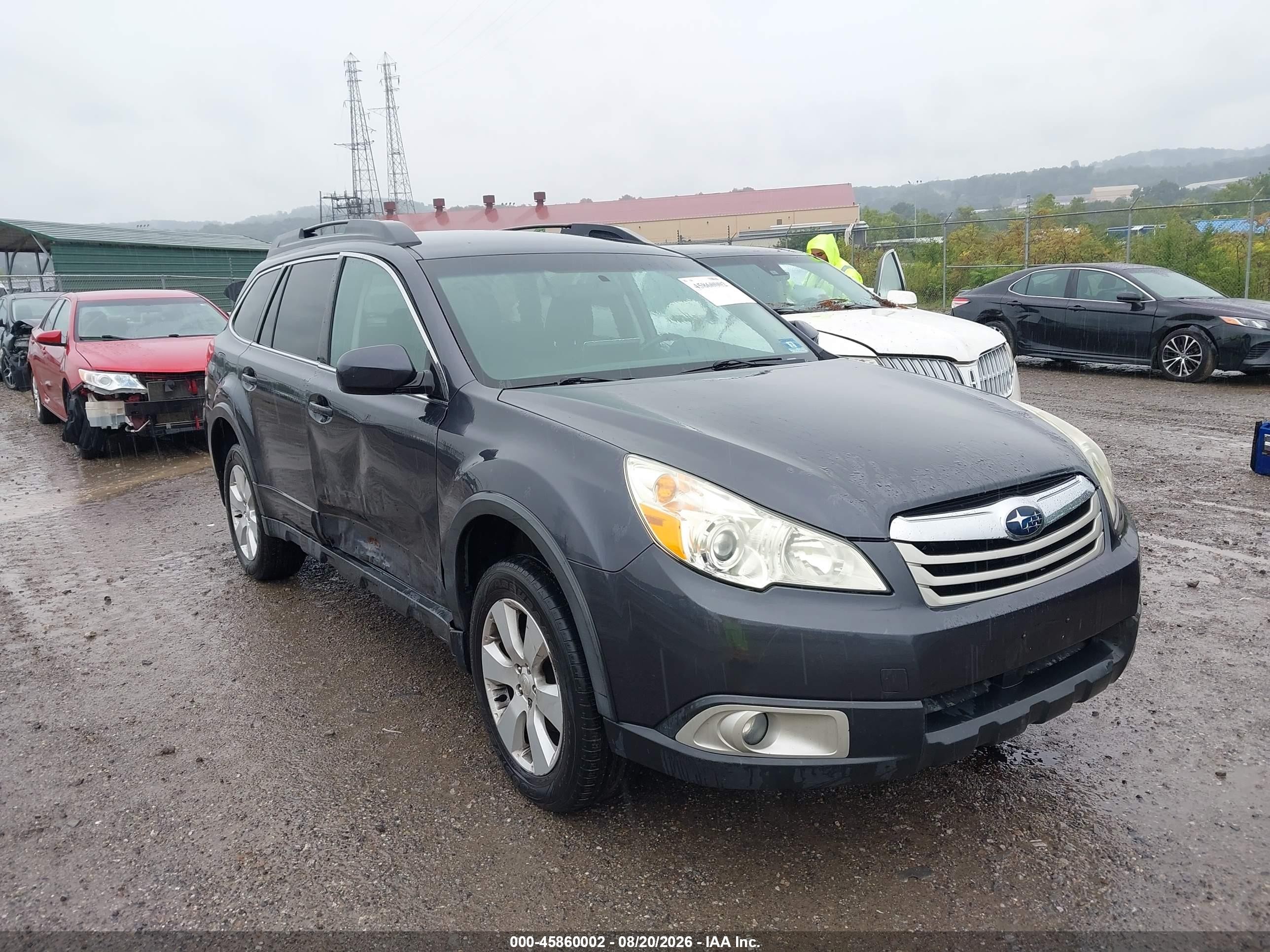 2012 Subaru Outback 2.5i Premium Gray vin: 4S4BRBCC8C3295055