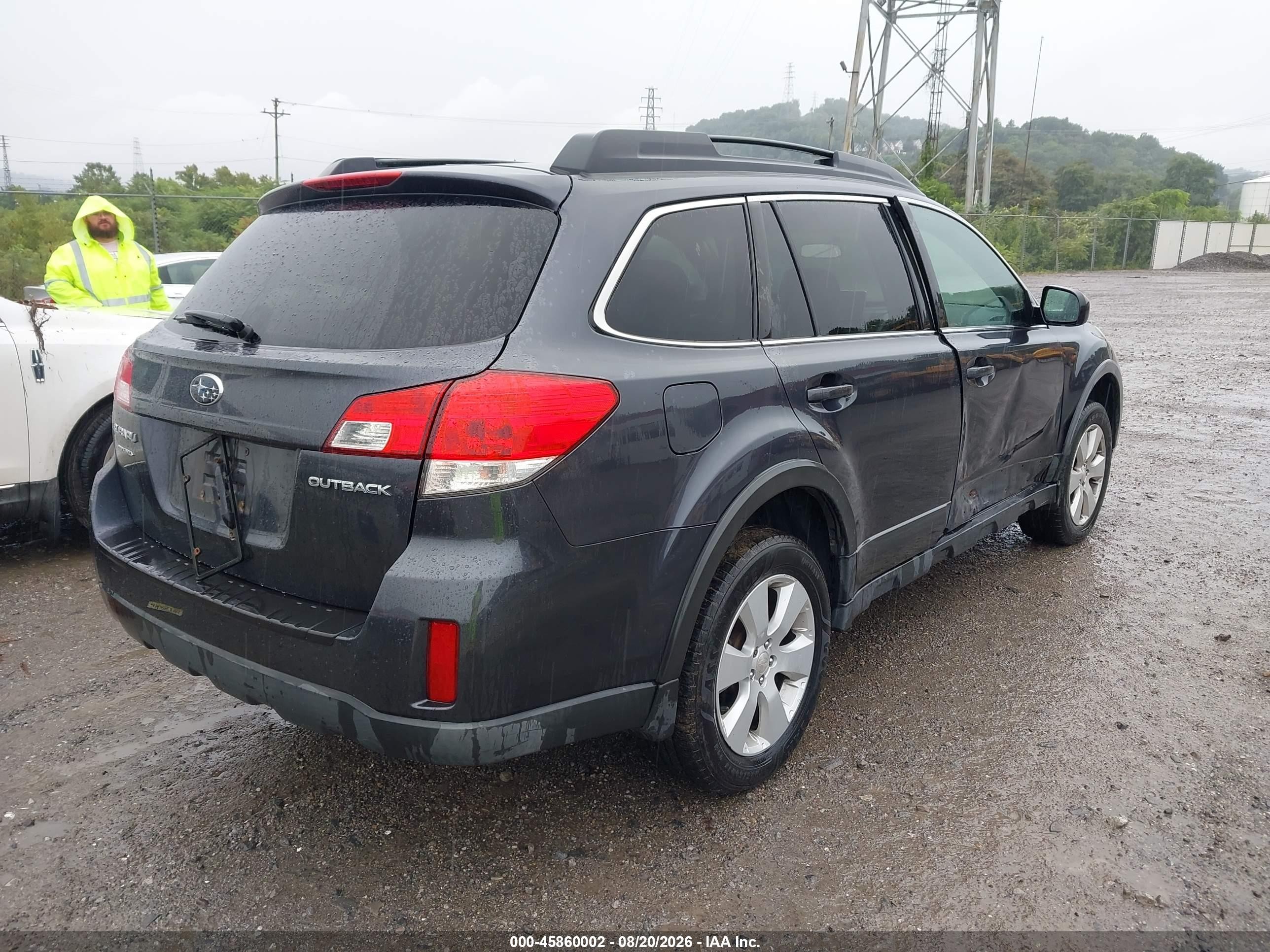 2012 Subaru Outback 2.5i Premium Gray vin: 4S4BRBCC8C3295055