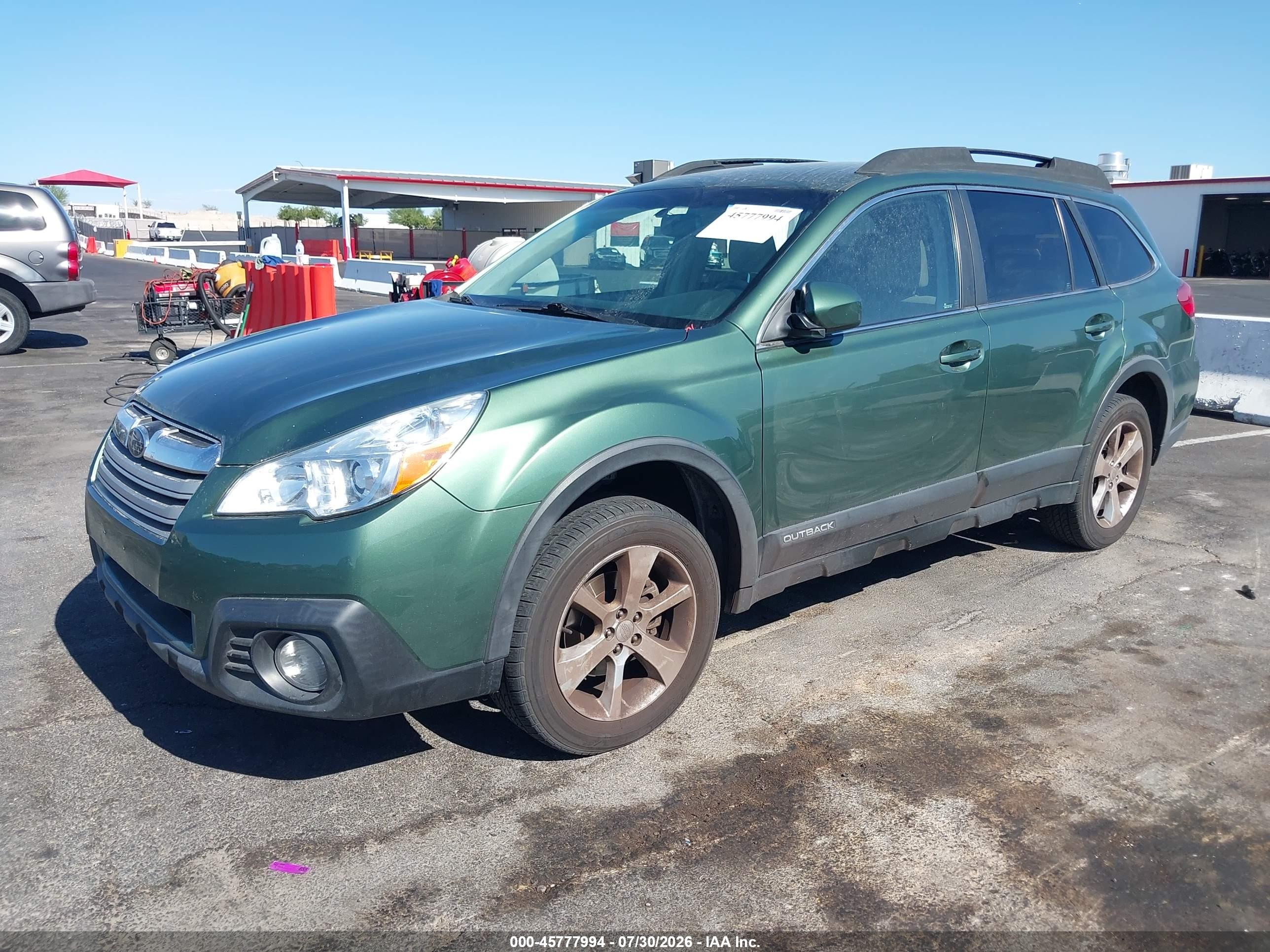 2013 Subaru Outback 2.5i Premium Зеленый vin: 4S4BRBCC8D3232863