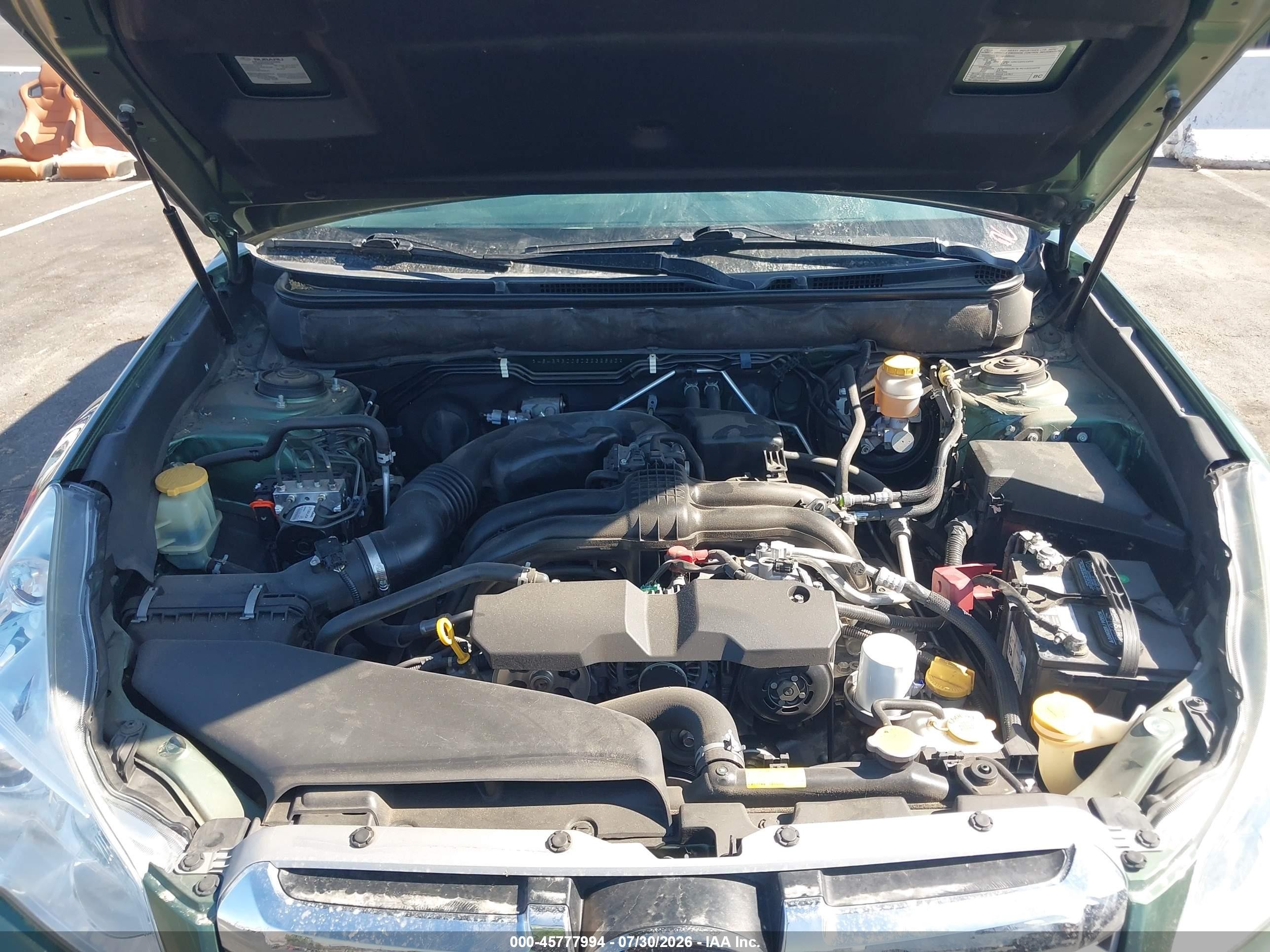 2013 Subaru Outback 2.5i Premium Зеленый vin: 4S4BRBCC8D3232863