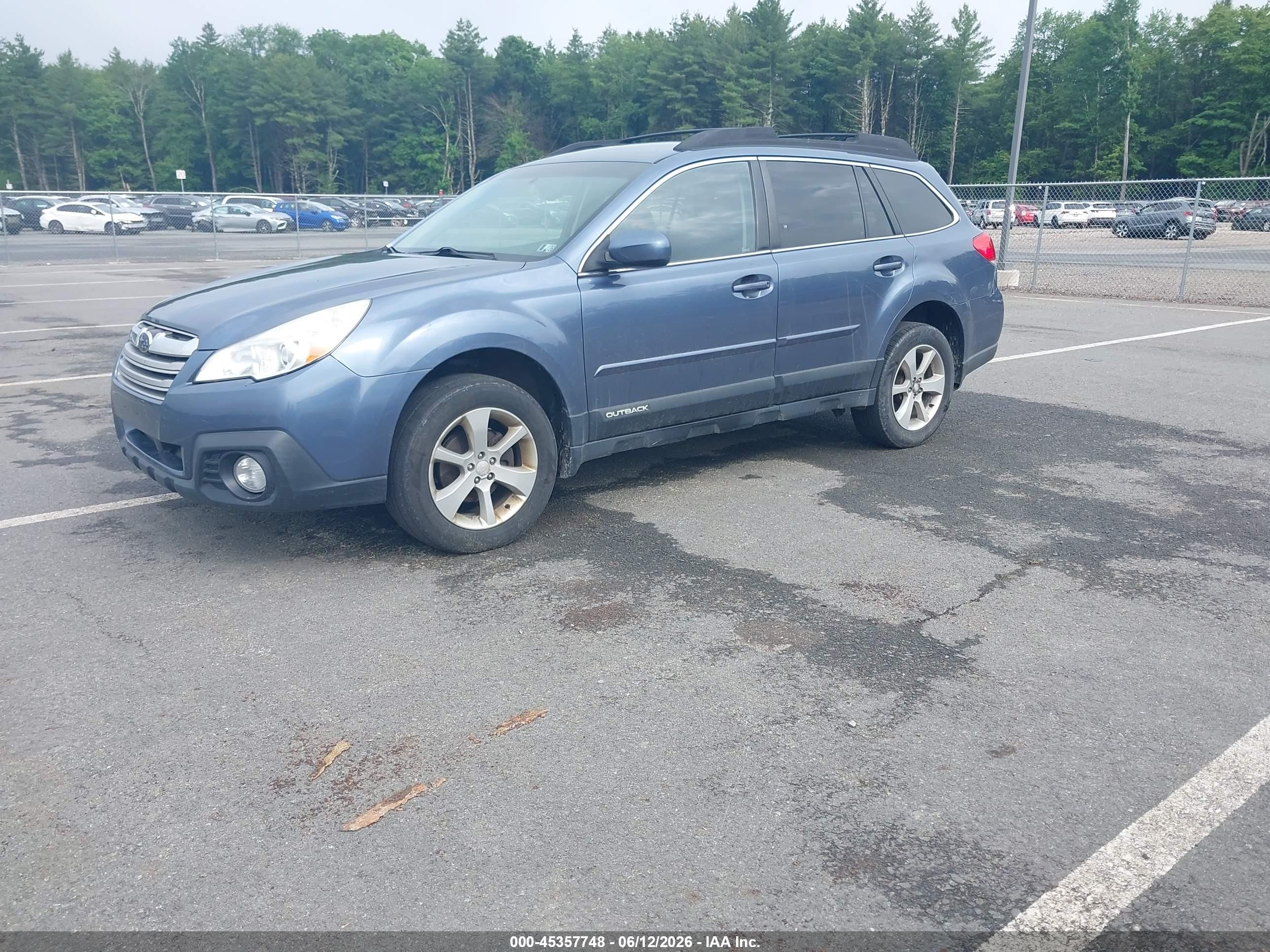 2013 Subaru Outback 2.5i Premium Blue vin: 4S4BRBCC8D3266785
