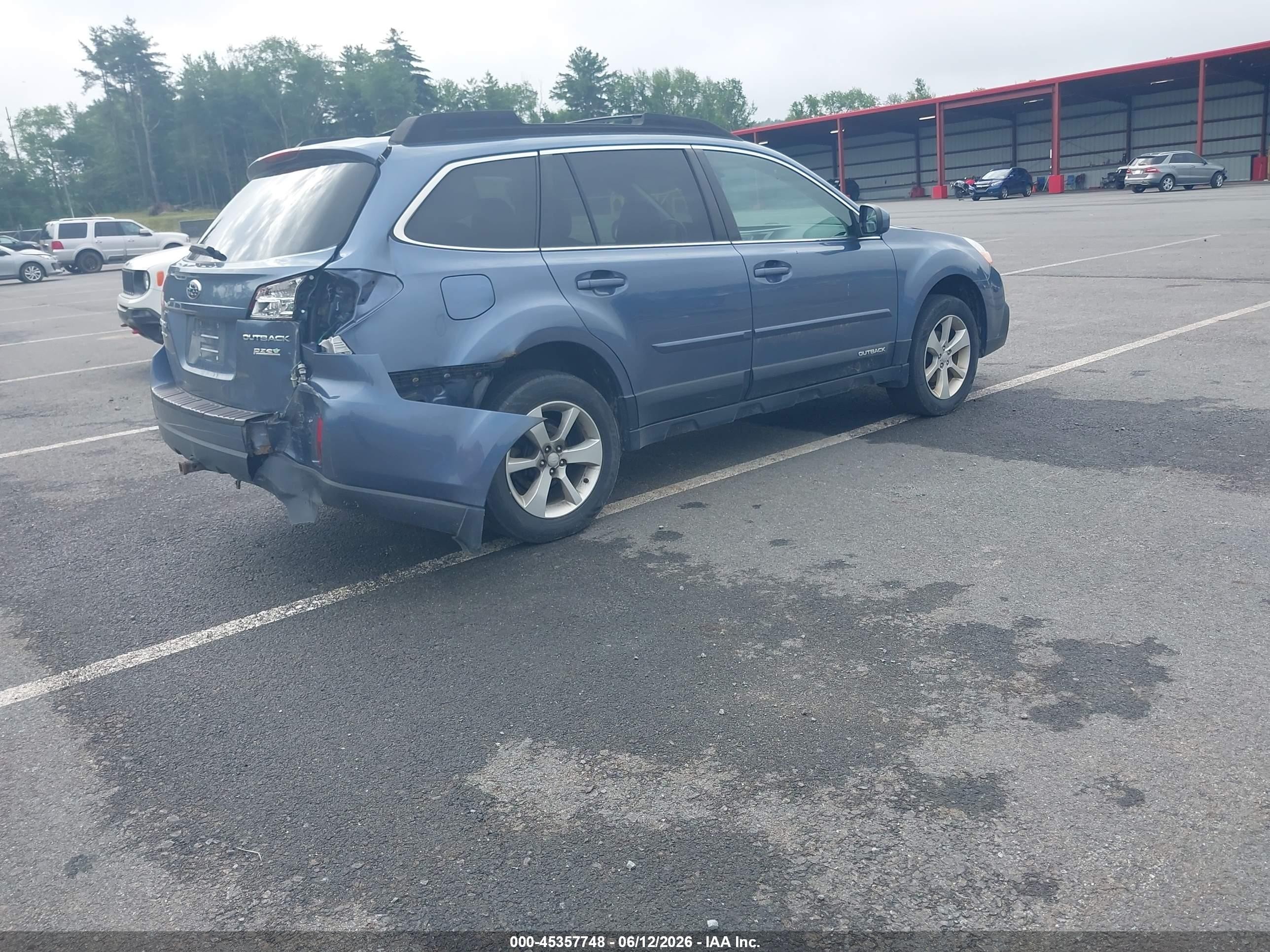 2013 Subaru Outback 2.5i Premium Blue vin: 4S4BRBCC8D3266785