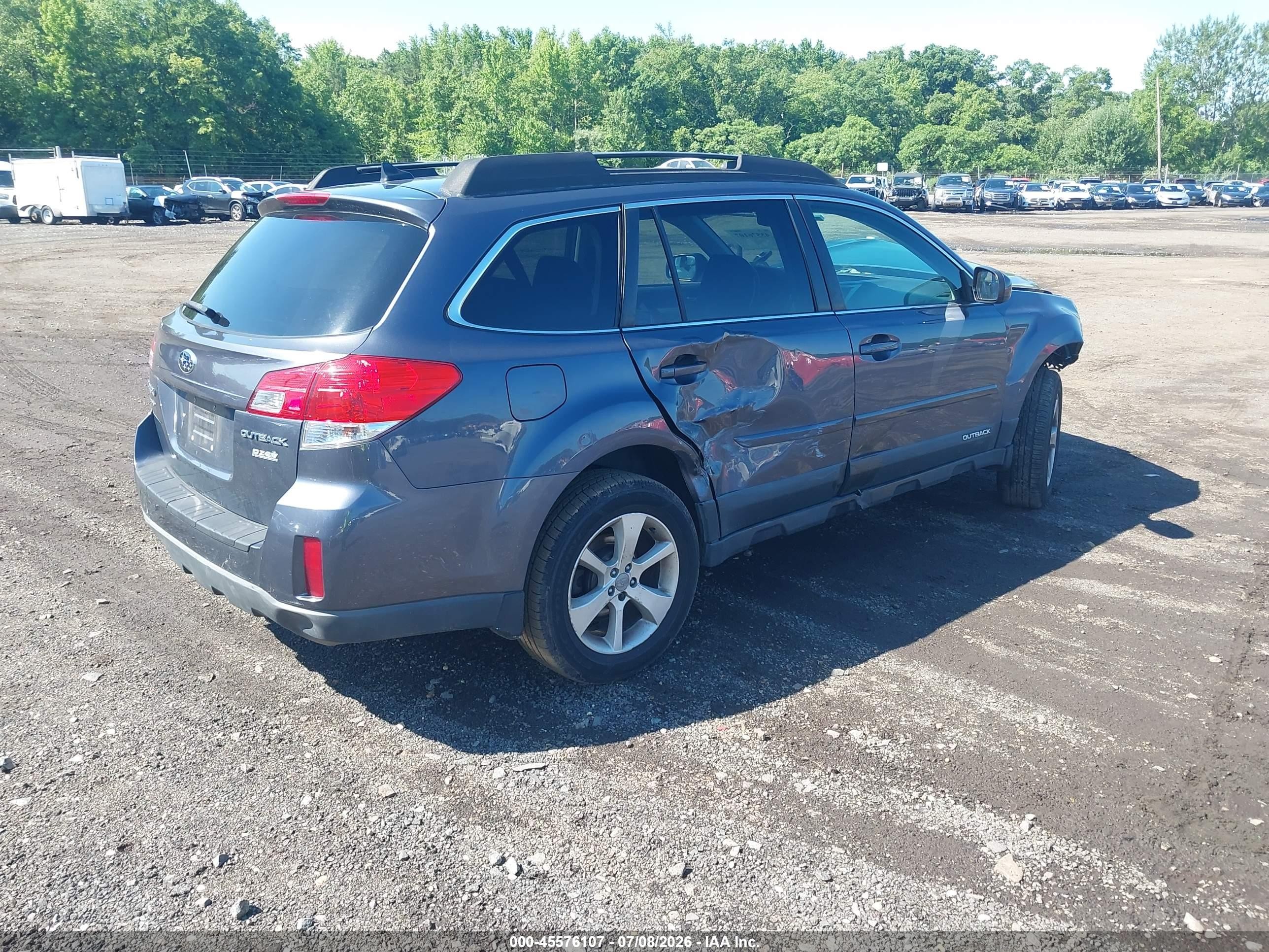 2014 Subaru Outback 2.5i Premium Gray vin: 4S4BRBCC8E3244755