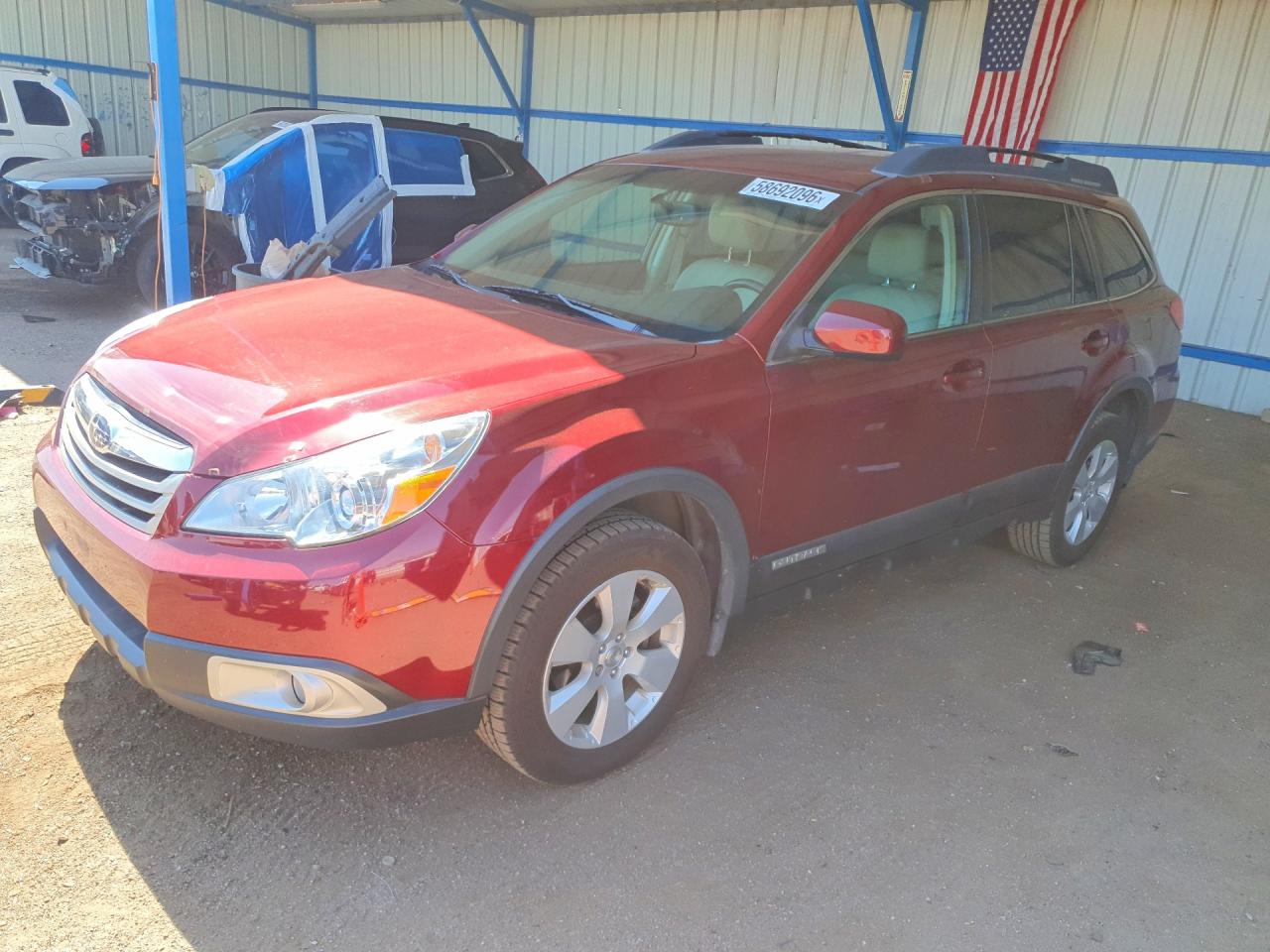 2011 Subaru Outback 2.5i Premium Red vin: 4S4BRBCC9B3333942