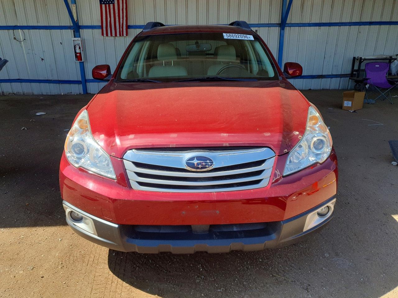 2011 Subaru Outback 2.5i Premium Red vin: 4S4BRBCC9B3333942