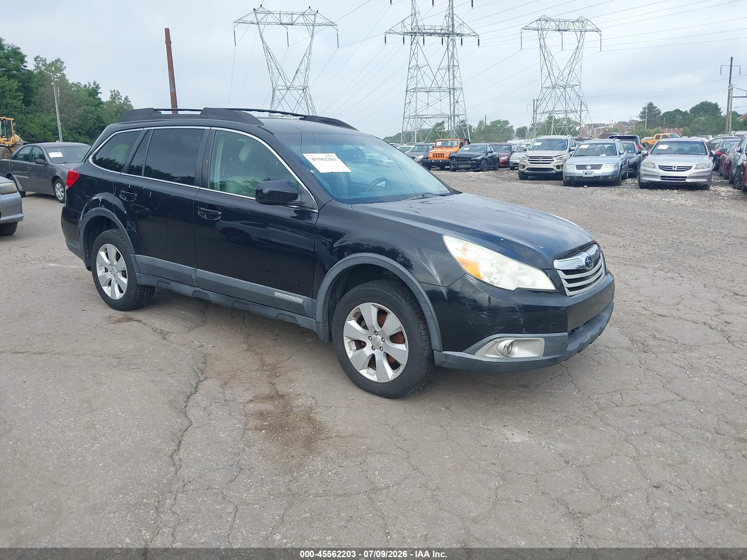 2011 Subaru Outback 2.5i Premium Black vin: 4S4BRBCC9B3358596