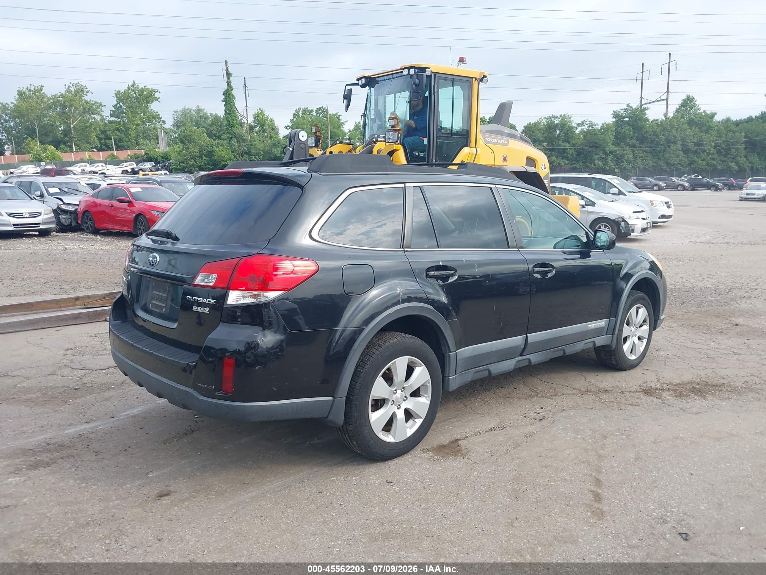 2011 Subaru Outback 2.5i Premium Black vin: 4S4BRBCC9B3358596