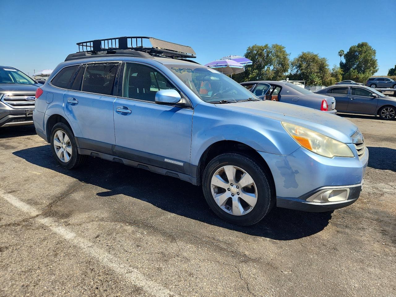 2011 Subaru Outback 2.5i Premium Синий vin: 4S4BRBCC9B3436522