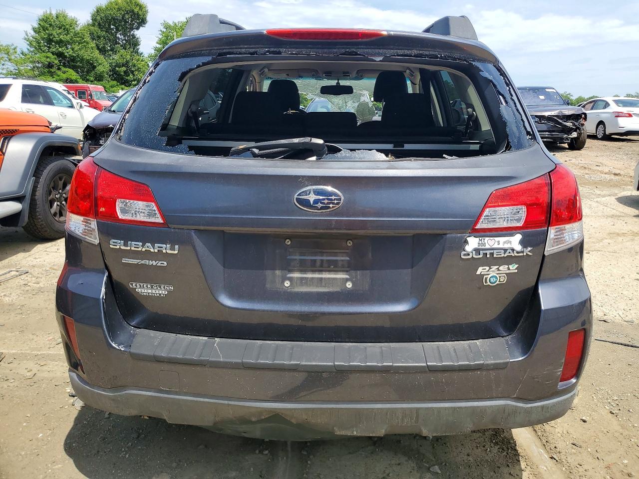 2012 Subaru Outback 2.5i Premium Синий vin: 4S4BRBCC9C3270763
