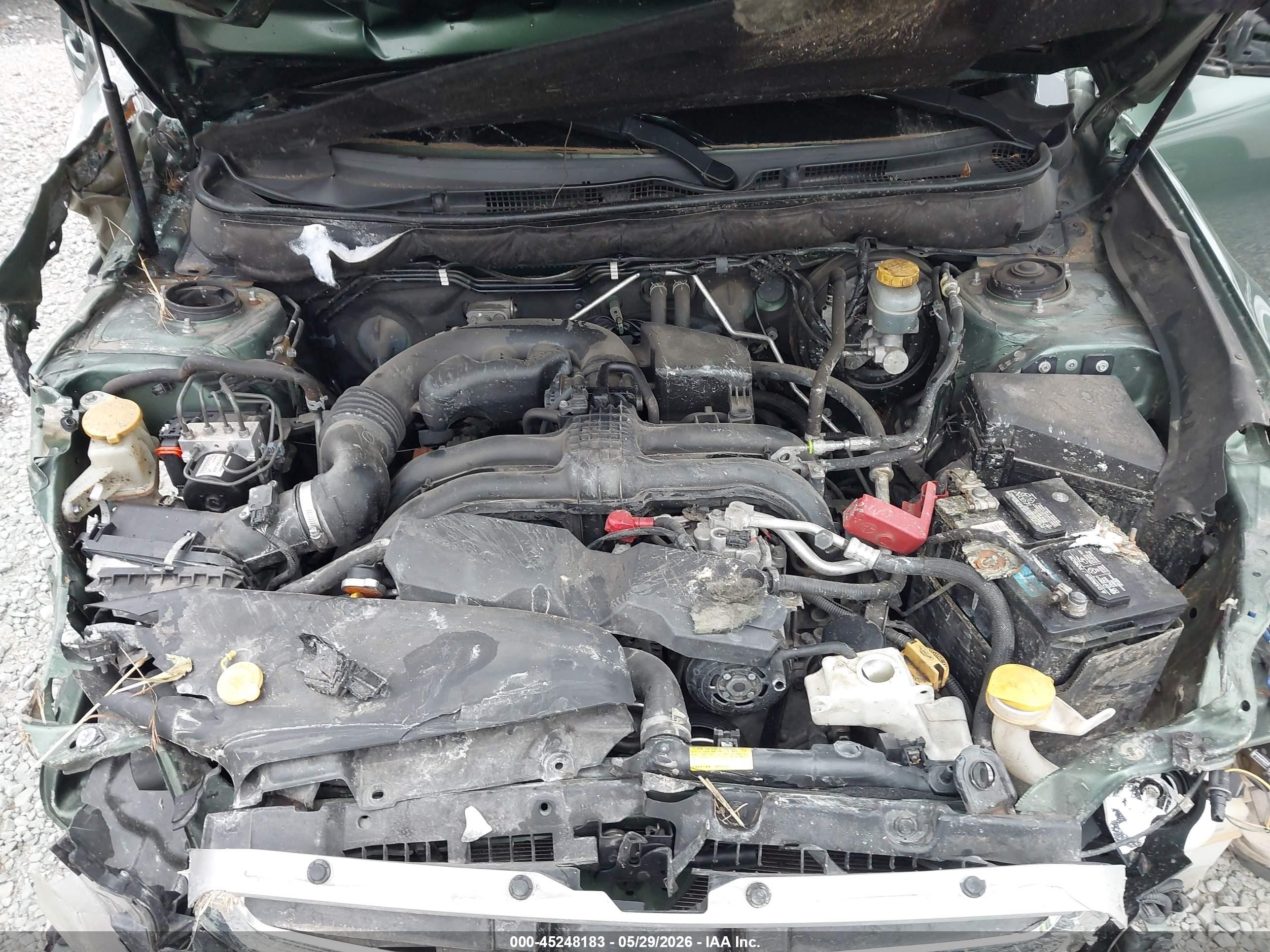 2013 Subaru Outback 2.5i Premium Зеленый vin: 4S4BRBCC9D3280033