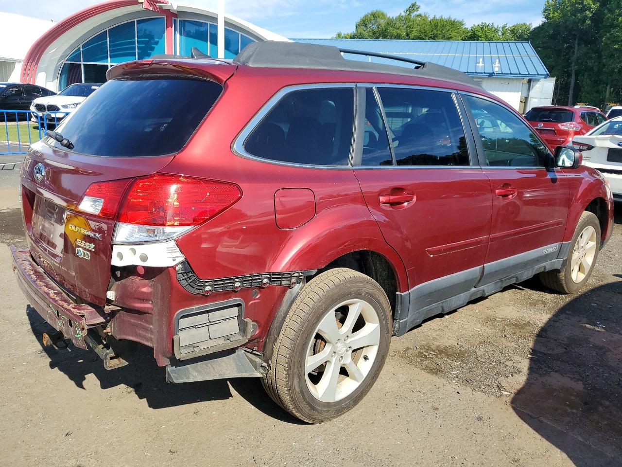 2014 Subaru Outback 2.5i Premium Красный vin: 4S4BRBCC9E1238541