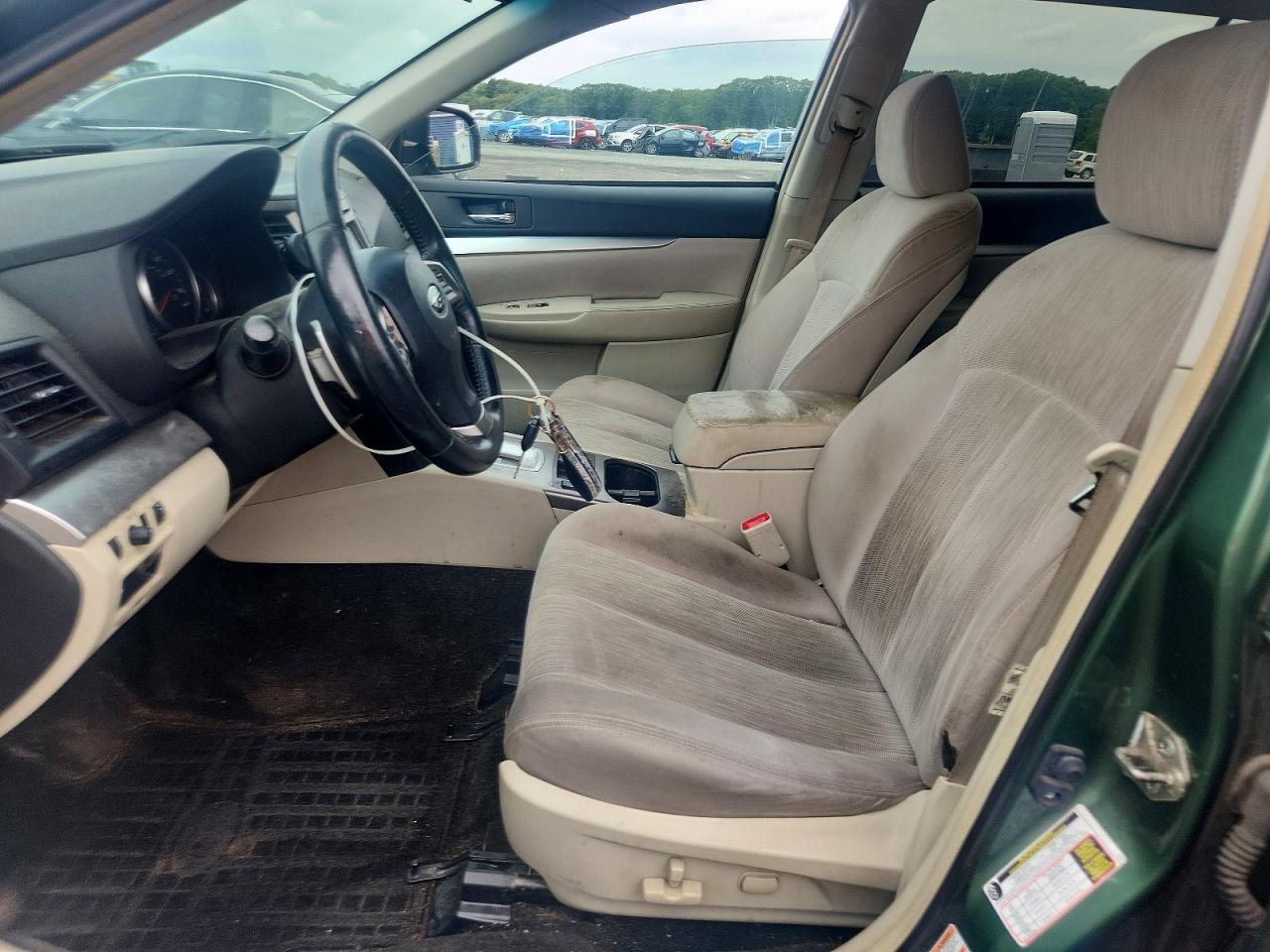 2014 Subaru Outback 2.5i Premium Green vin: 4S4BRBCC9E3238690