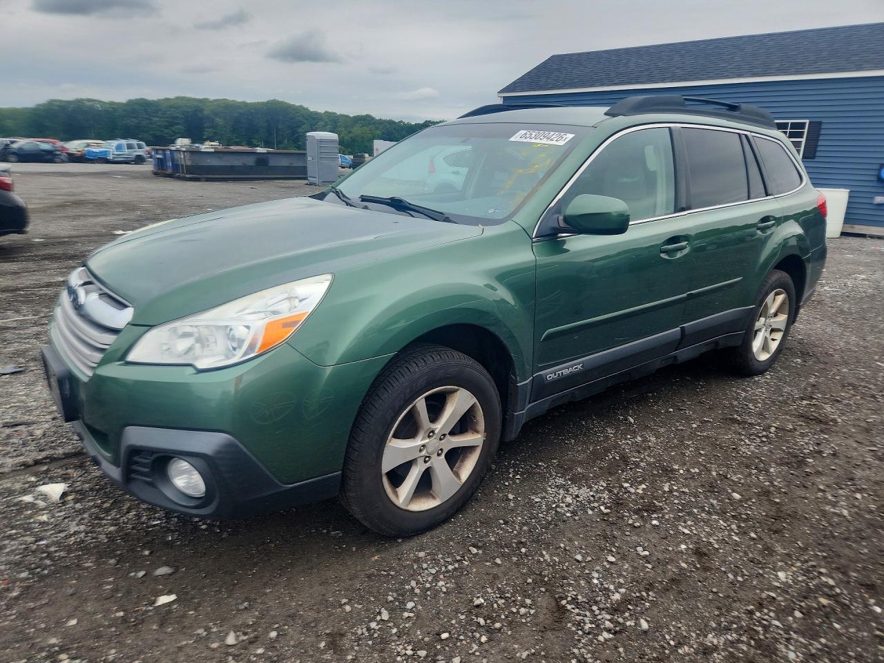 2014 Subaru Outback 2.5i Premium Green vin: 4S4BRBCC9E3238690