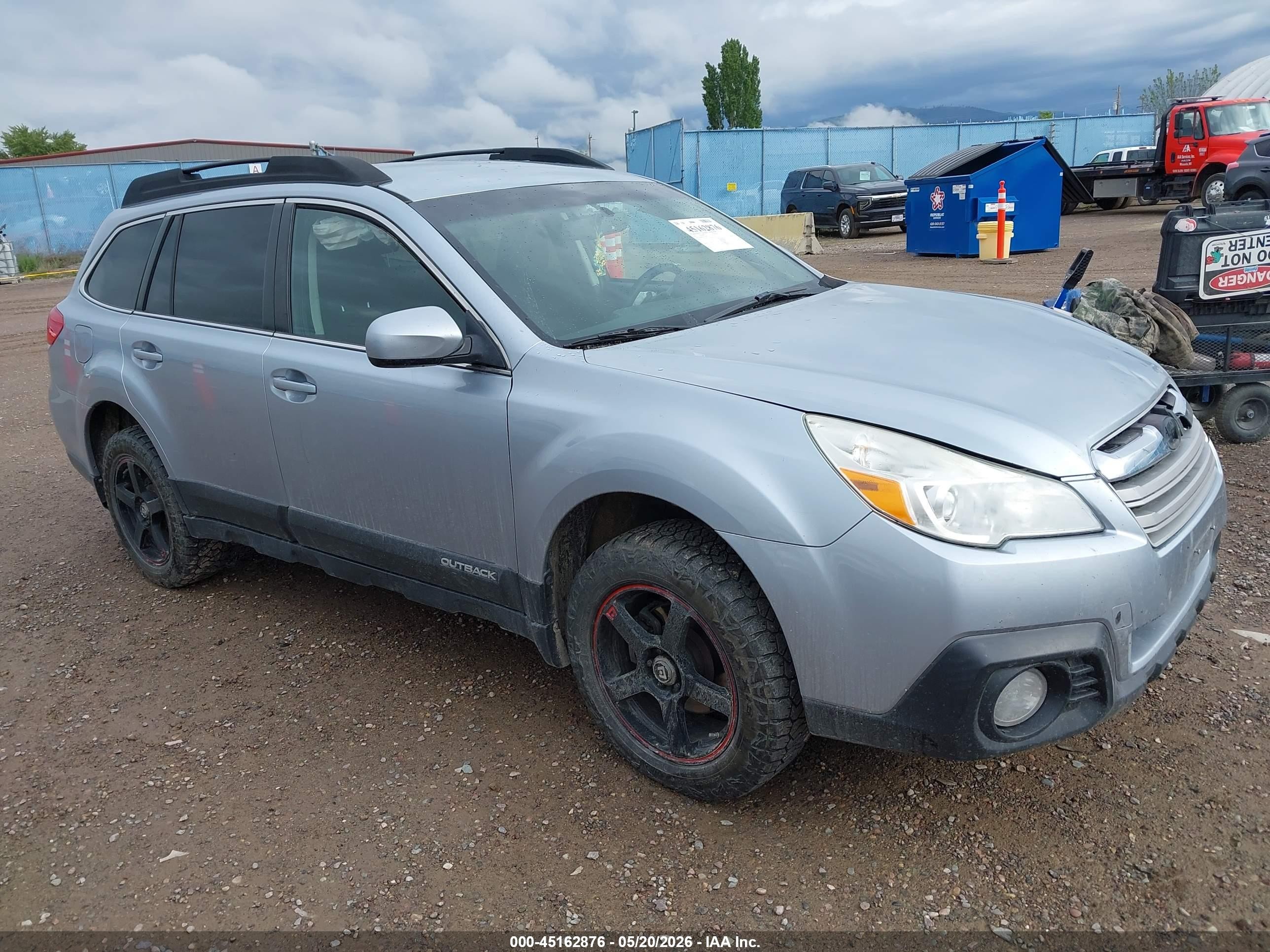 2014 Subaru Outback 2.5i Premium Light Blue vin: 4S4BRBCC9E3238933