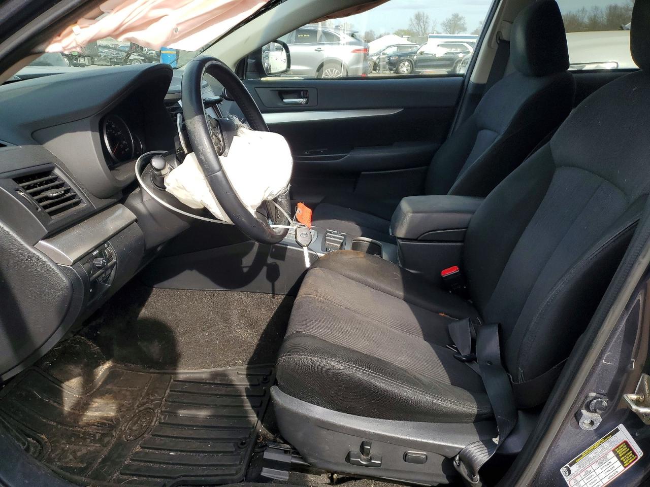 2014 Subaru Outback 2.5i Premium Gray vin: 4S4BRBCC9E3274914