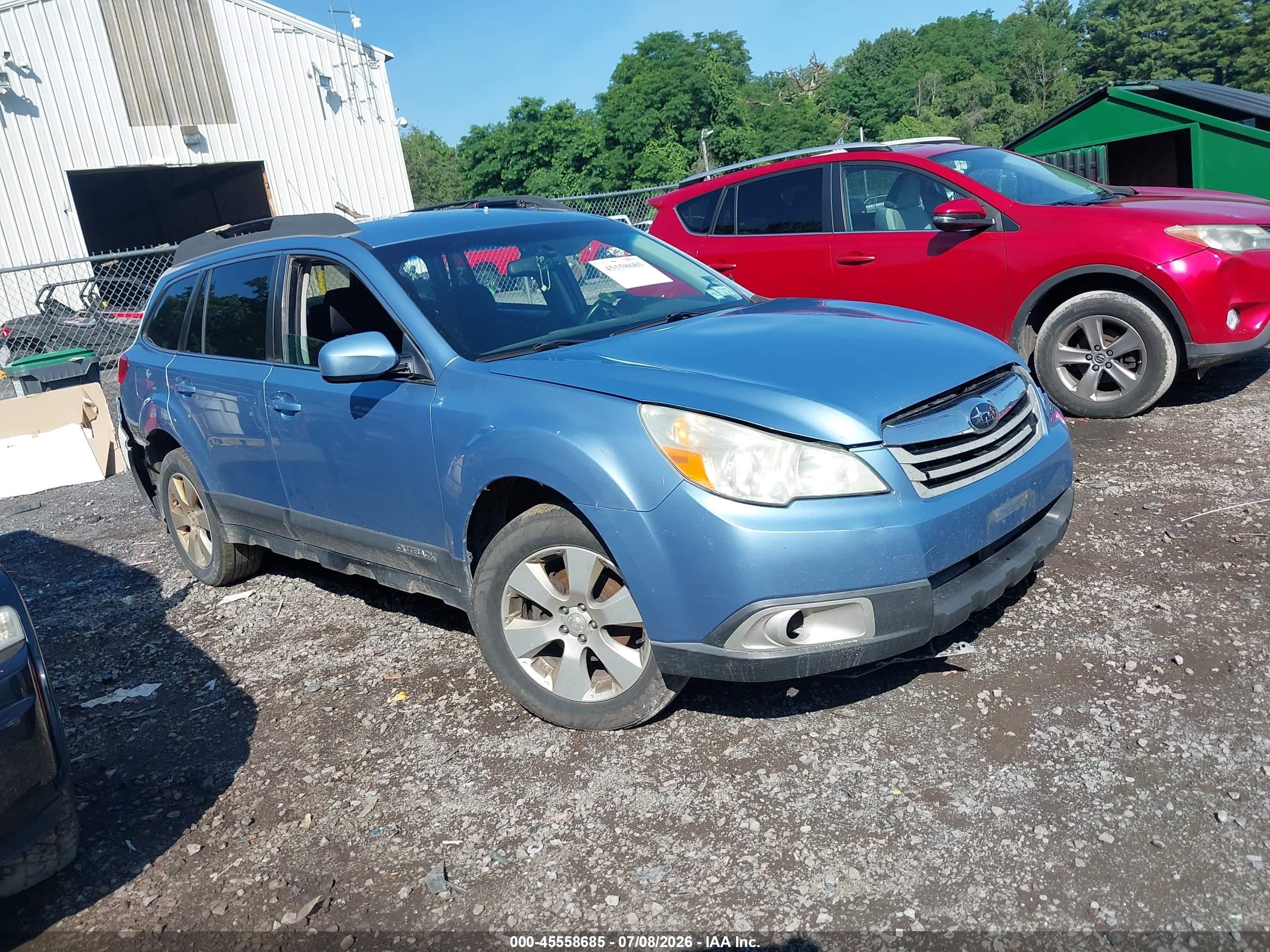 2010 Subaru Outback 2.5i Premium Blue vin: 4S4BRBCCXA3356791