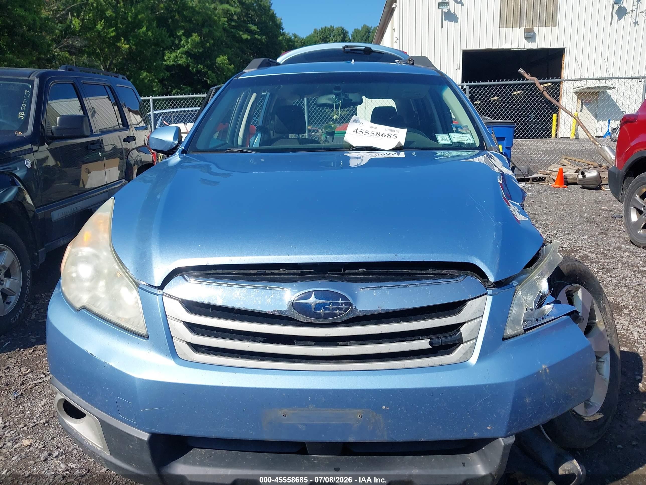 2010 Subaru Outback 2.5i Premium Blue vin: 4S4BRBCCXA3356791