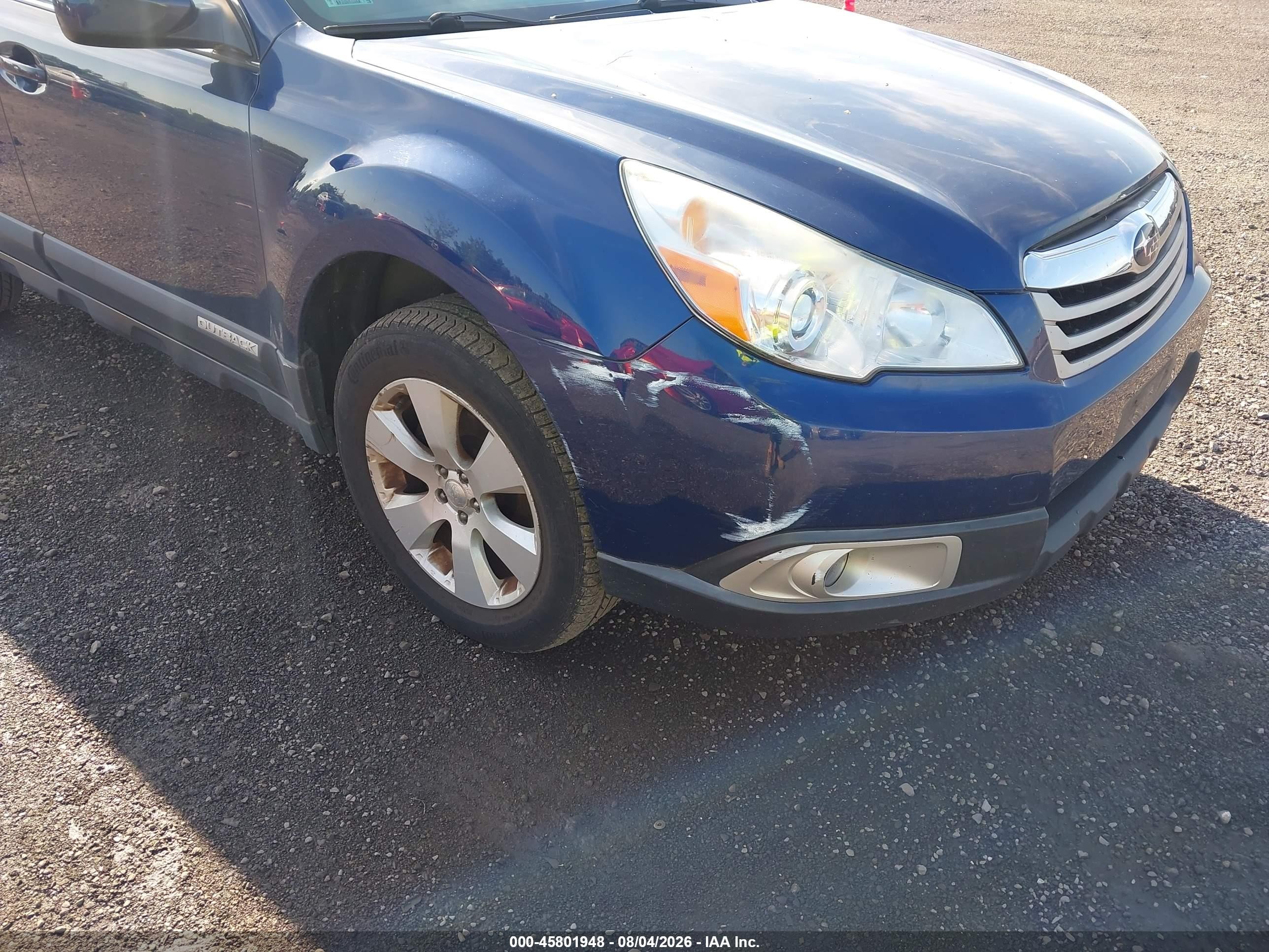 2010 Subaru Outback 2.5i Premium Blue vin: 4S4BRBCCXA3364955
