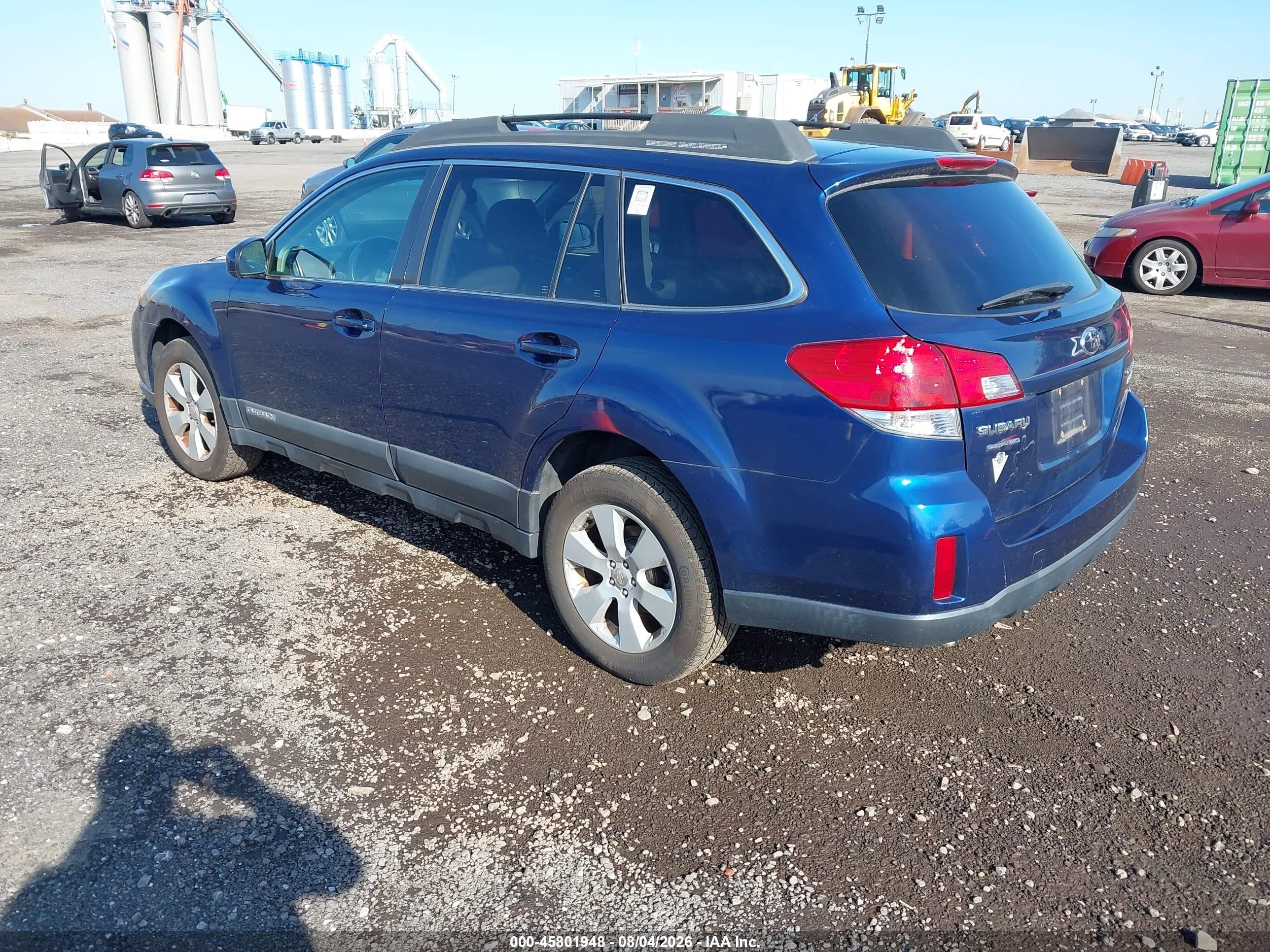 2010 Subaru Outback 2.5i Premium Blue vin: 4S4BRBCCXA3364955