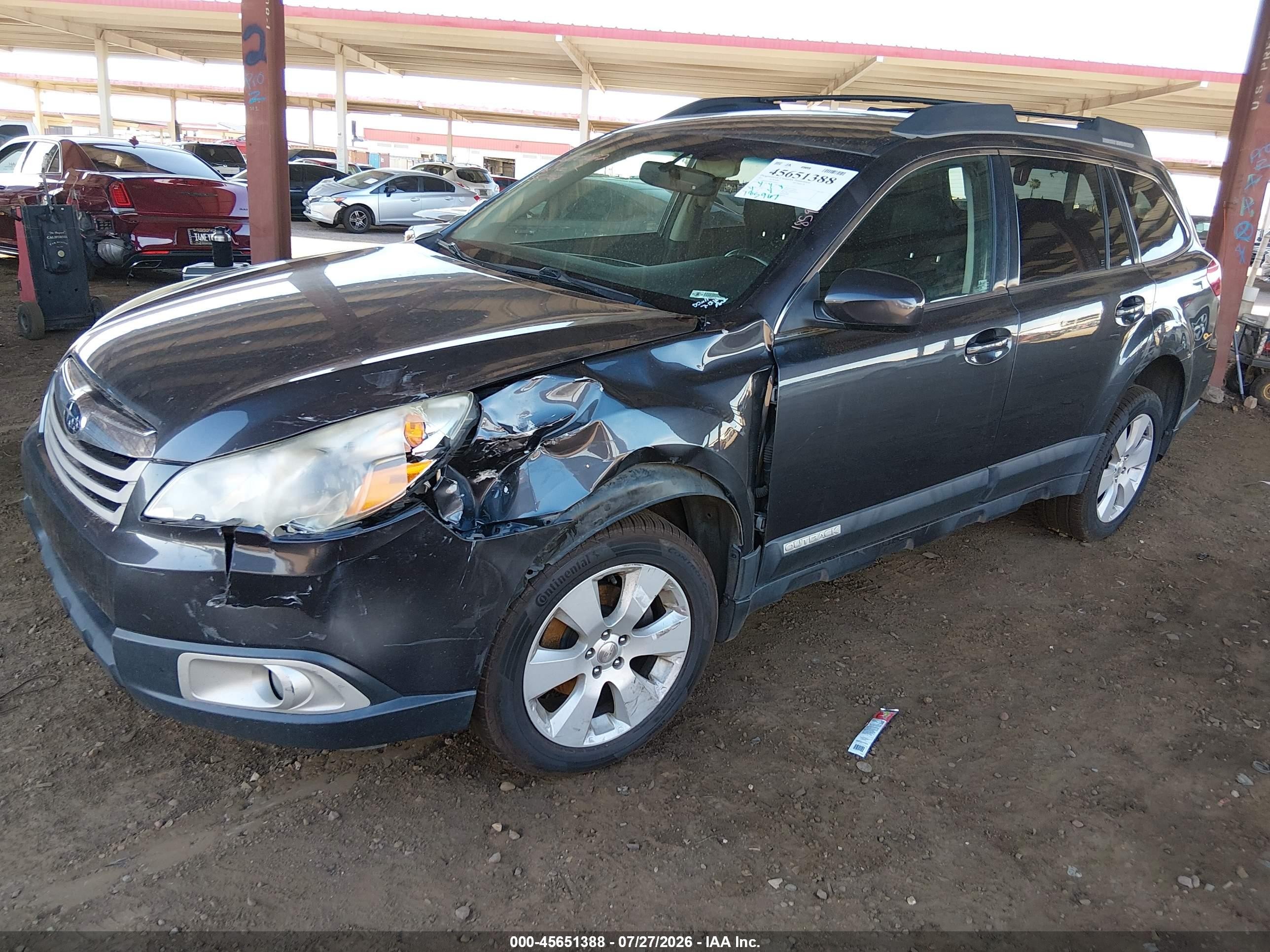2011 Subaru Outback 2.5i Premium Gray vin: 4S4BRBCCXB3399626