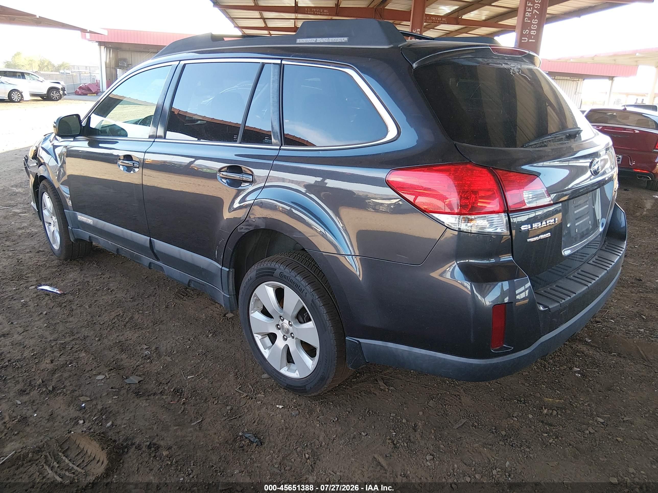 2011 Subaru Outback 2.5i Premium Gray vin: 4S4BRBCCXB3399626