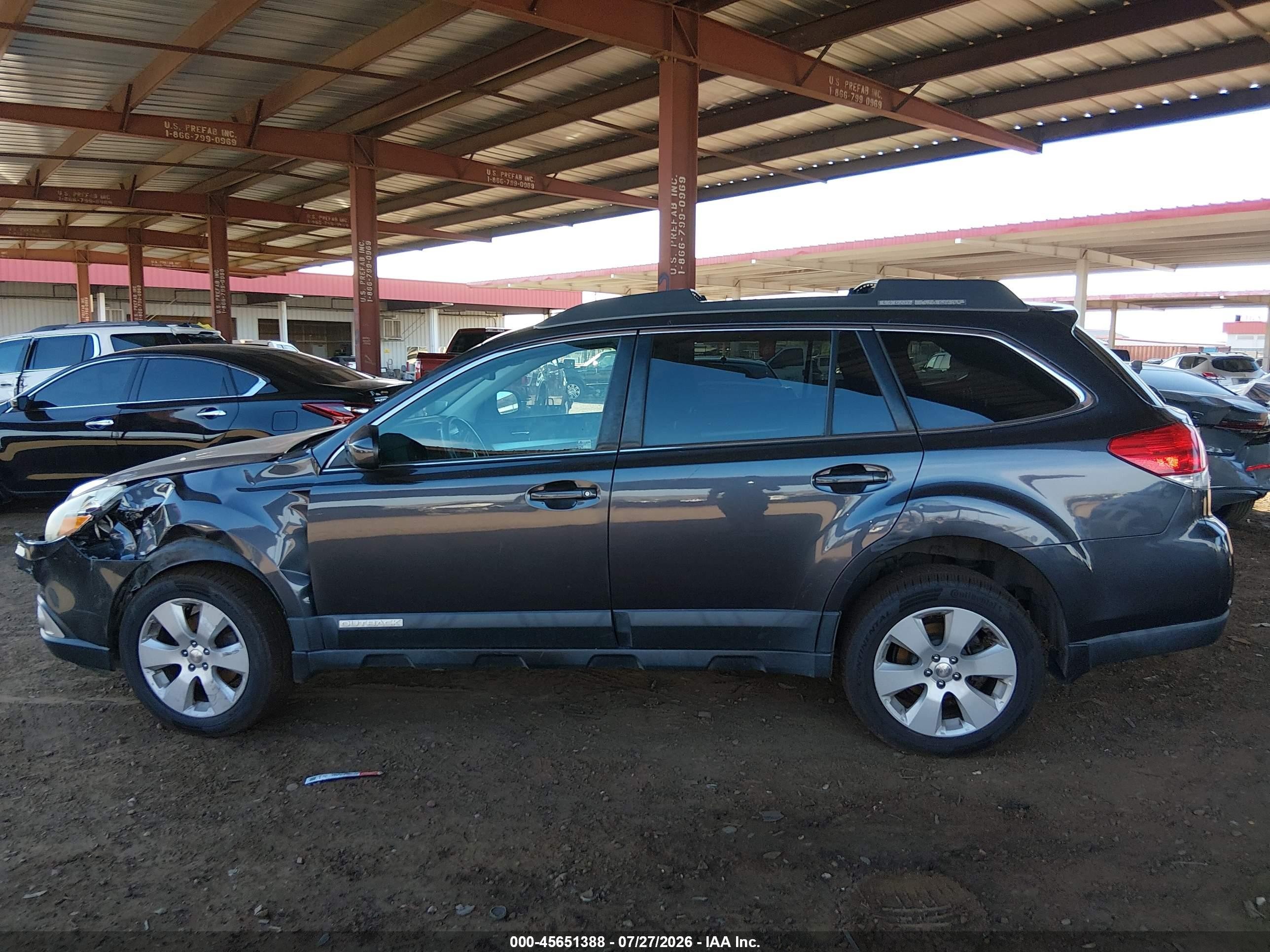 2011 Subaru Outback 2.5i Premium Gray vin: 4S4BRBCCXB3399626
