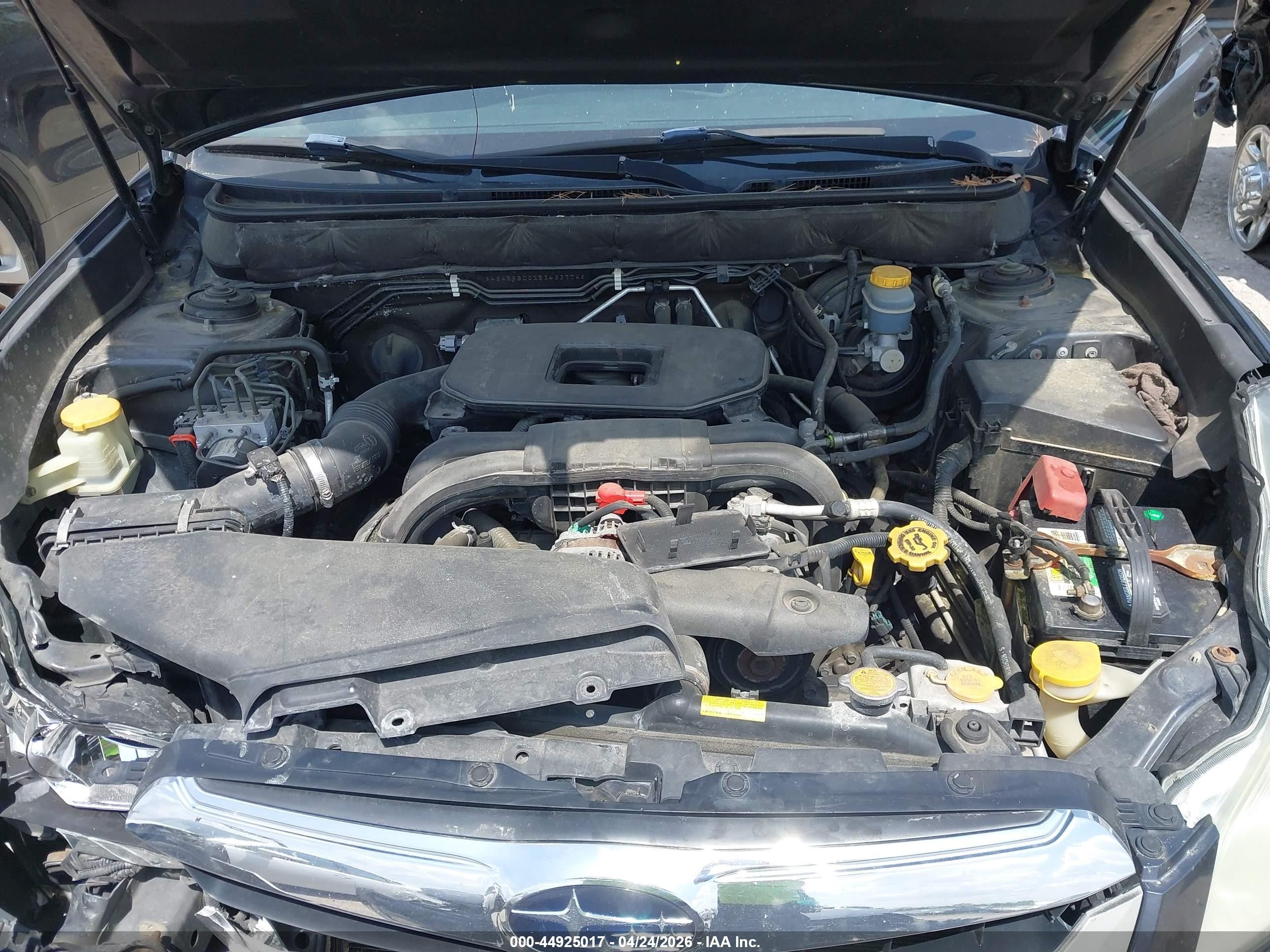 2011 Subaru Outback 2.5i Premium Gray vin: 4S4BRBCCXB3433774