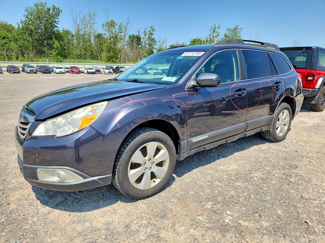 2012 Subaru Outback 2.5i Premium Gray vin: 4S4BRBCCXC3206683