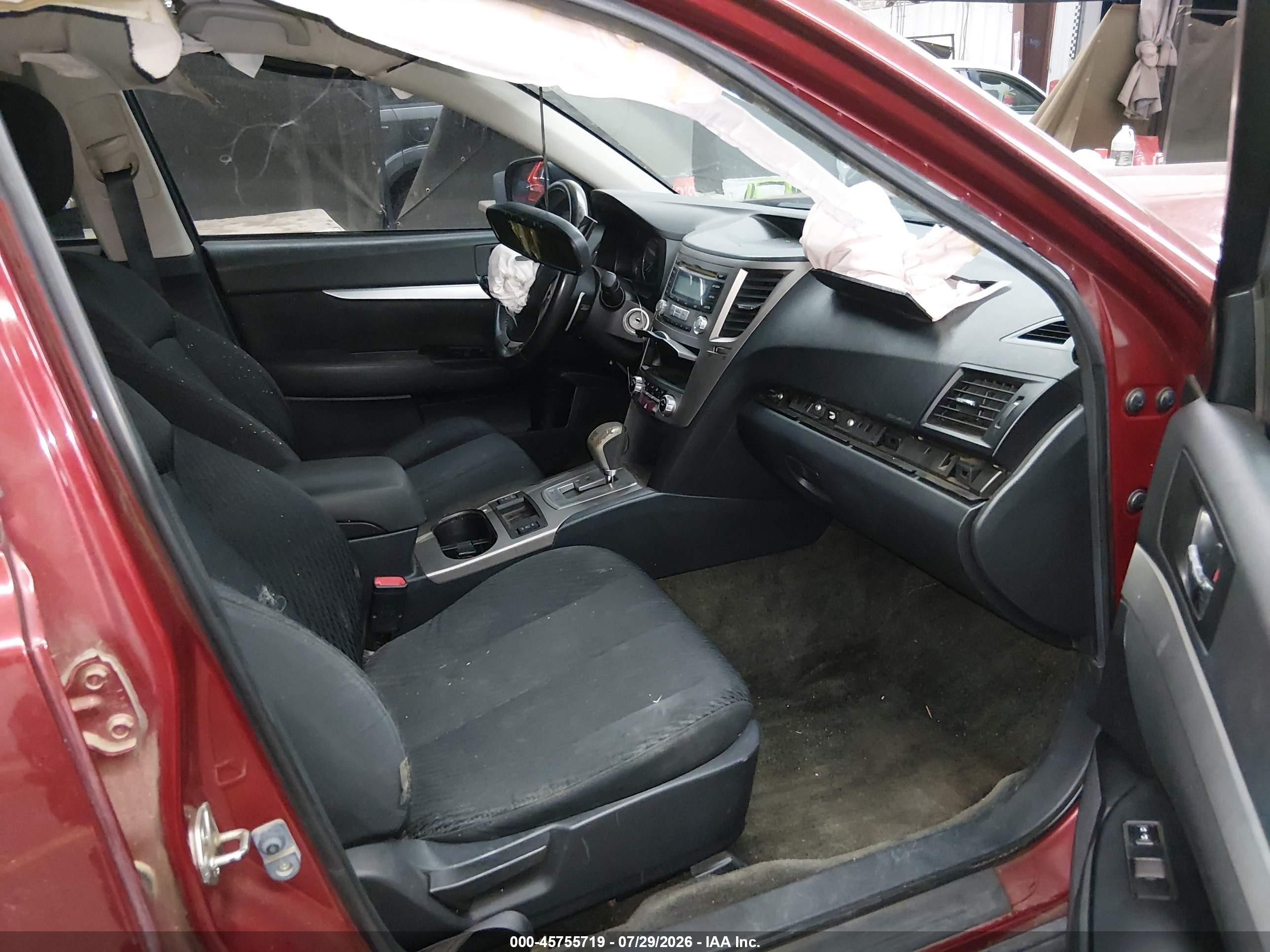 2012 Subaru Outback 2.5i Premium Maroon vin: 4S4BRBCCXC3215853