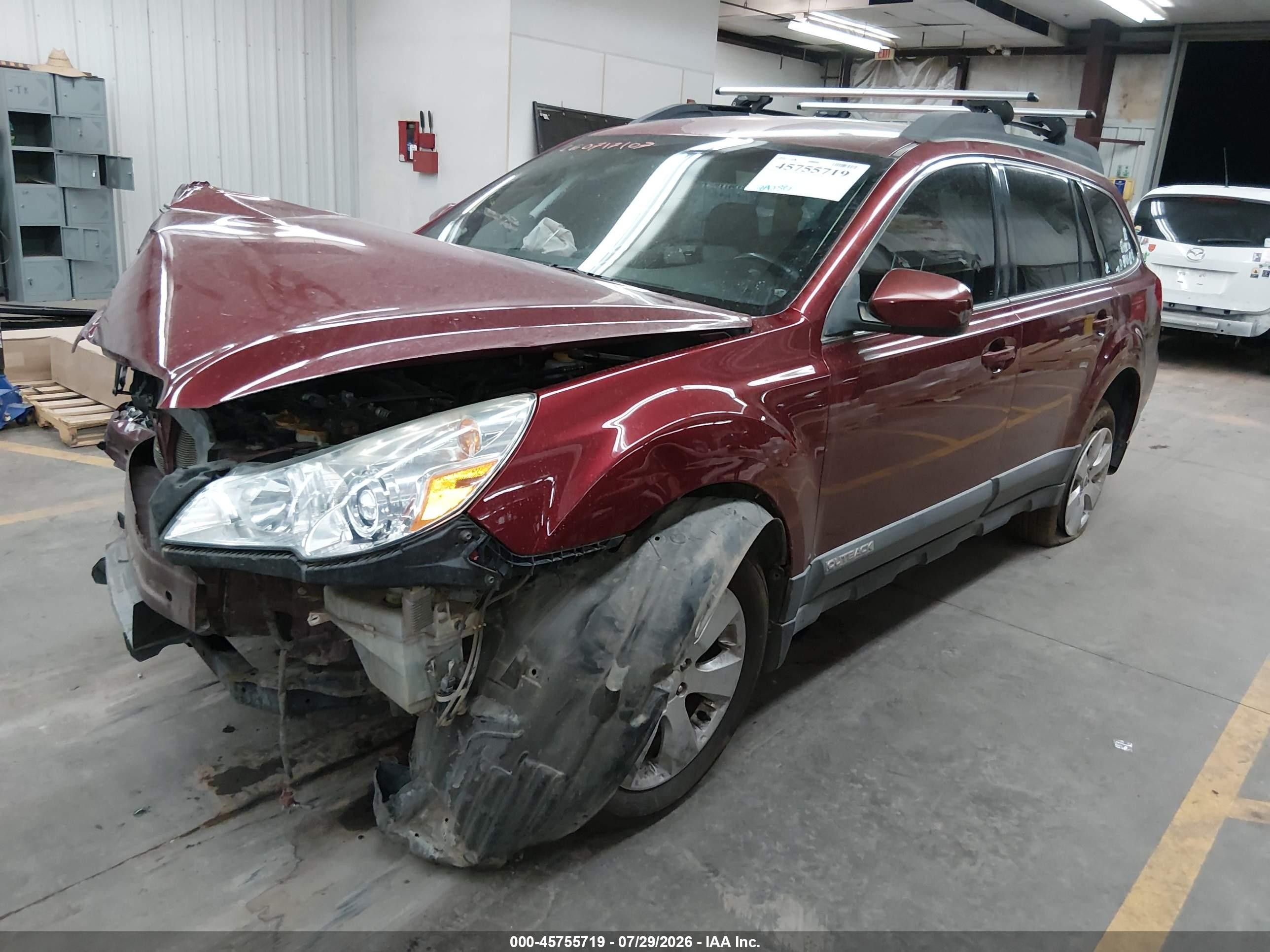 2012 Subaru Outback 2.5i Premium Maroon vin: 4S4BRBCCXC3215853