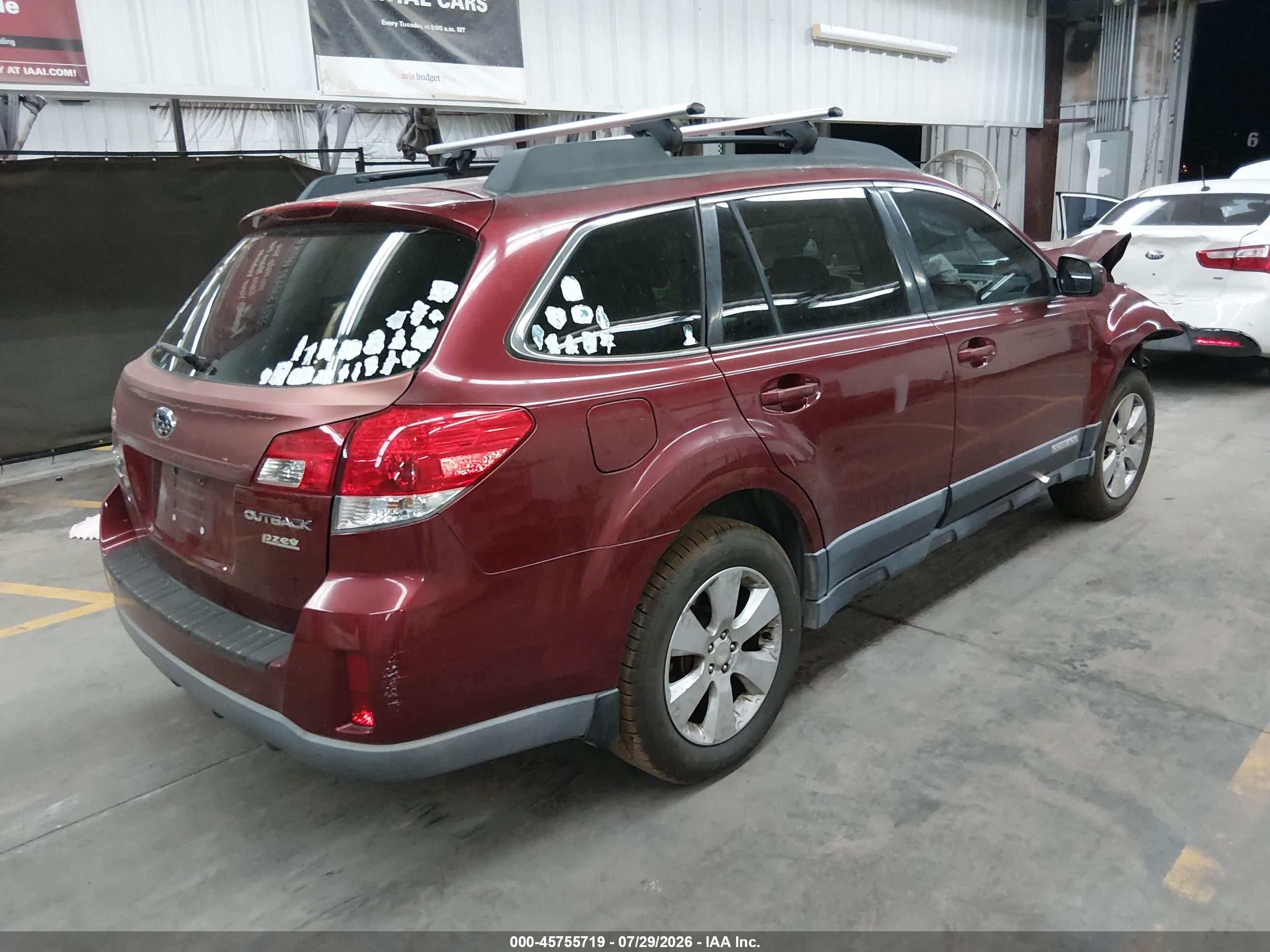 2012 Subaru Outback 2.5i Premium Maroon vin: 4S4BRBCCXC3215853