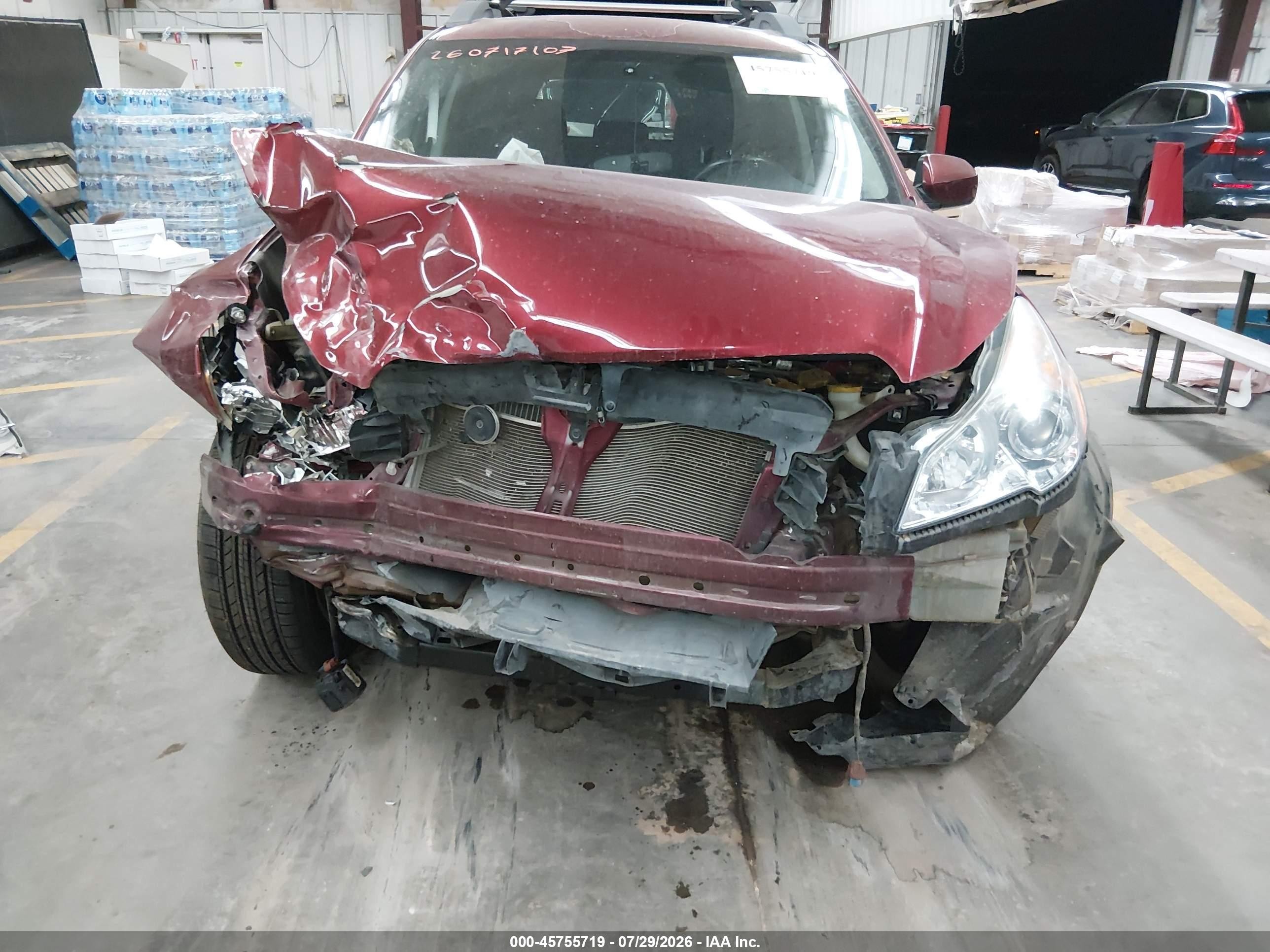 2012 Subaru Outback 2.5i Premium Maroon vin: 4S4BRBCCXC3215853