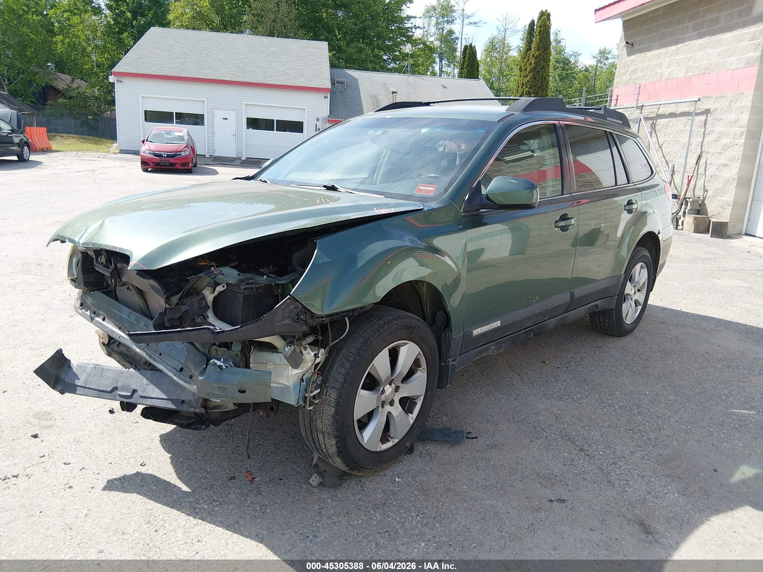 2012 Subaru Outback 2.5i Premium Green vin: 4S4BRBCCXC3244611