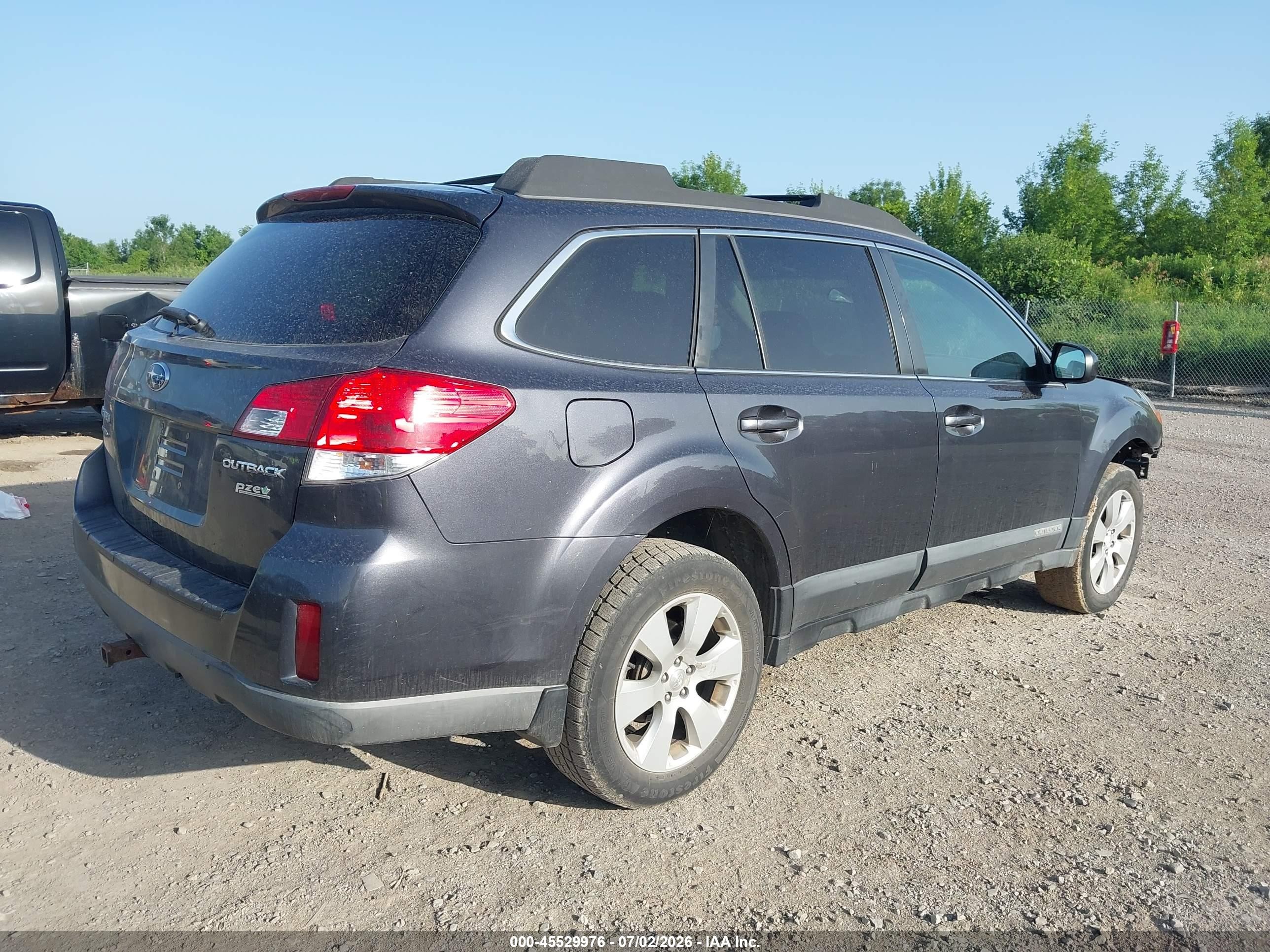 2012 Subaru Outback 2.5i Premium Gray vin: 4S4BRBCCXC3270495