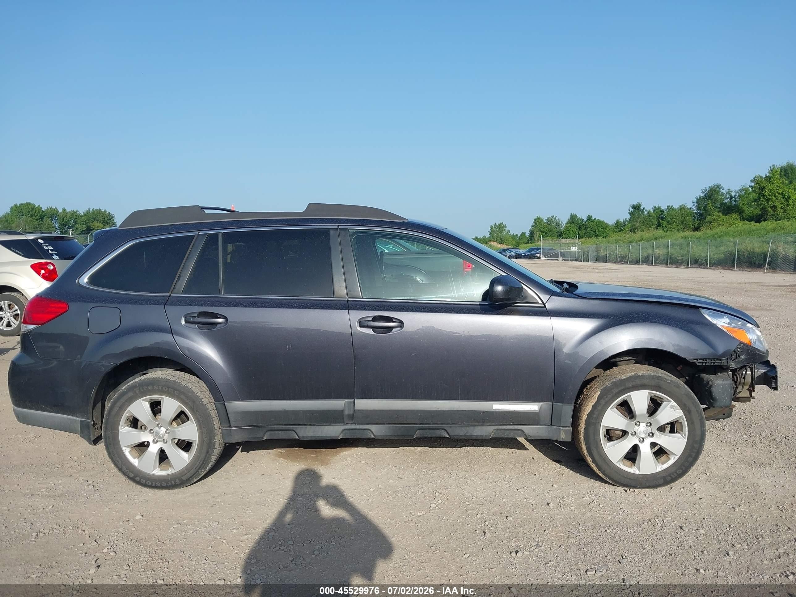 2012 Subaru Outback 2.5i Premium Gray vin: 4S4BRBCCXC3270495