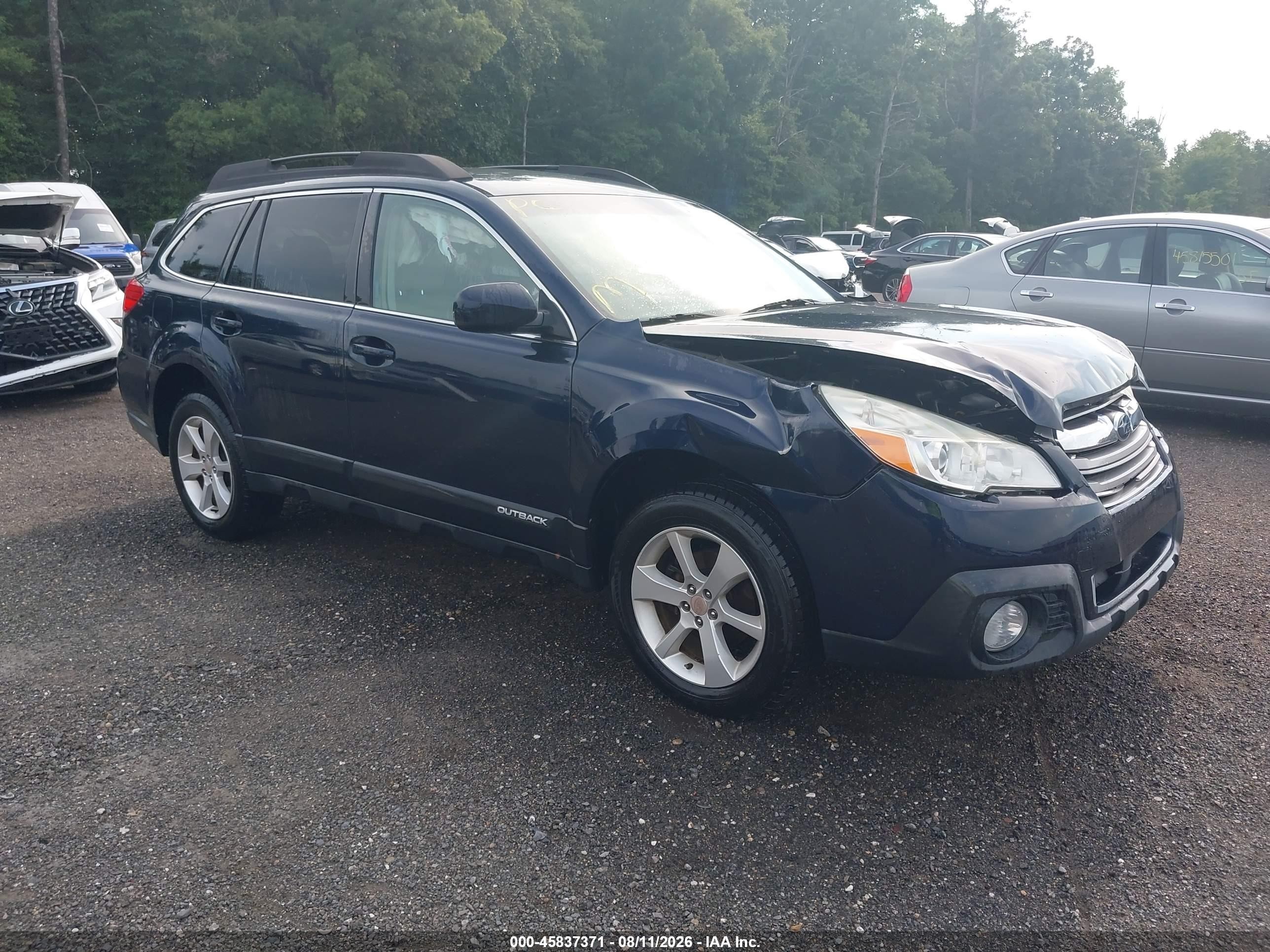 2013 Subaru Outback 2.5i Premium Blue vin: 4S4BRBCCXD3279764