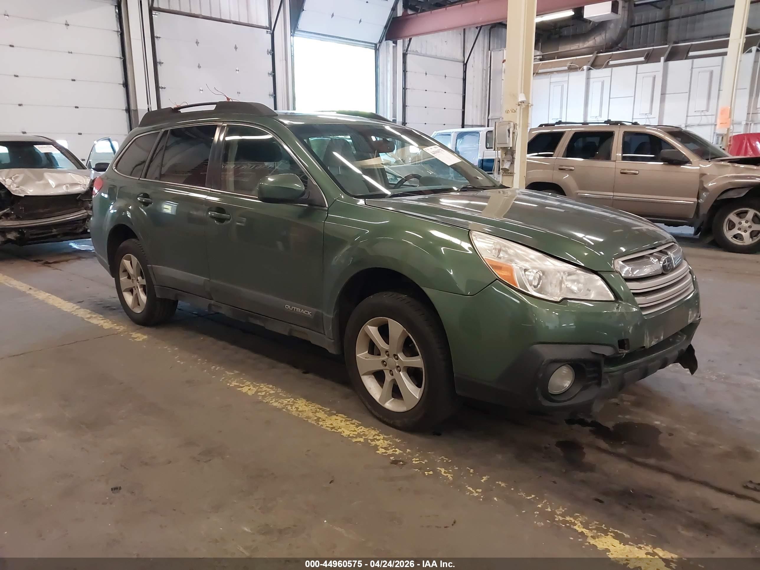 2014 Subaru Outback 2.5i Premium Green vin: 4S4BRBDC0E3226104