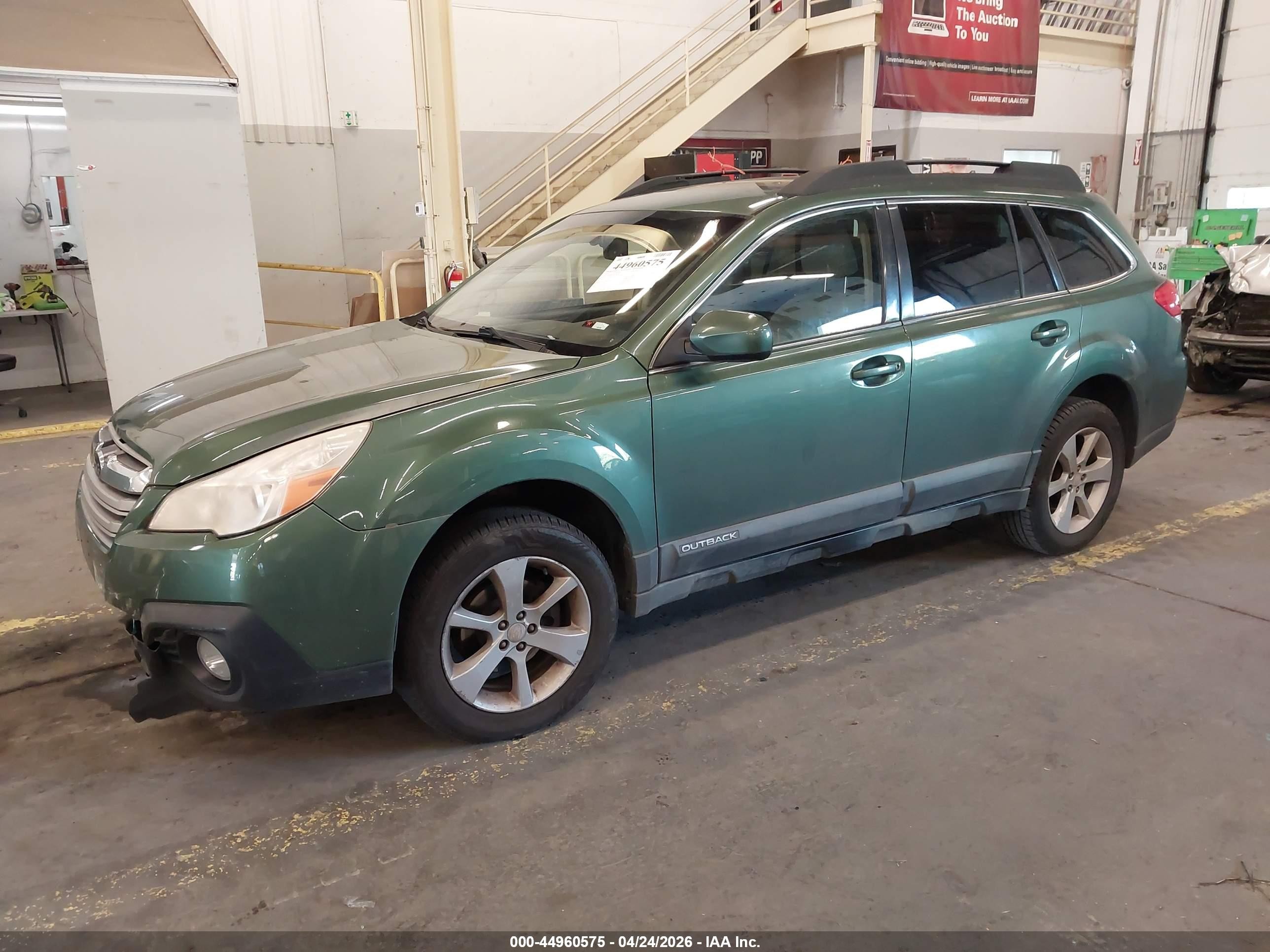 2014 Subaru Outback 2.5i Premium Green vin: 4S4BRBDC0E3226104