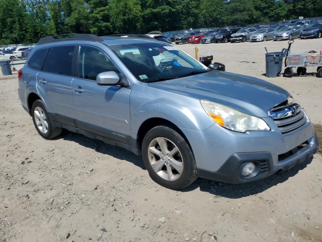 2014 Subaru Outback 2.5i Premium Silver vin: 4S4BRBDC0E3241864