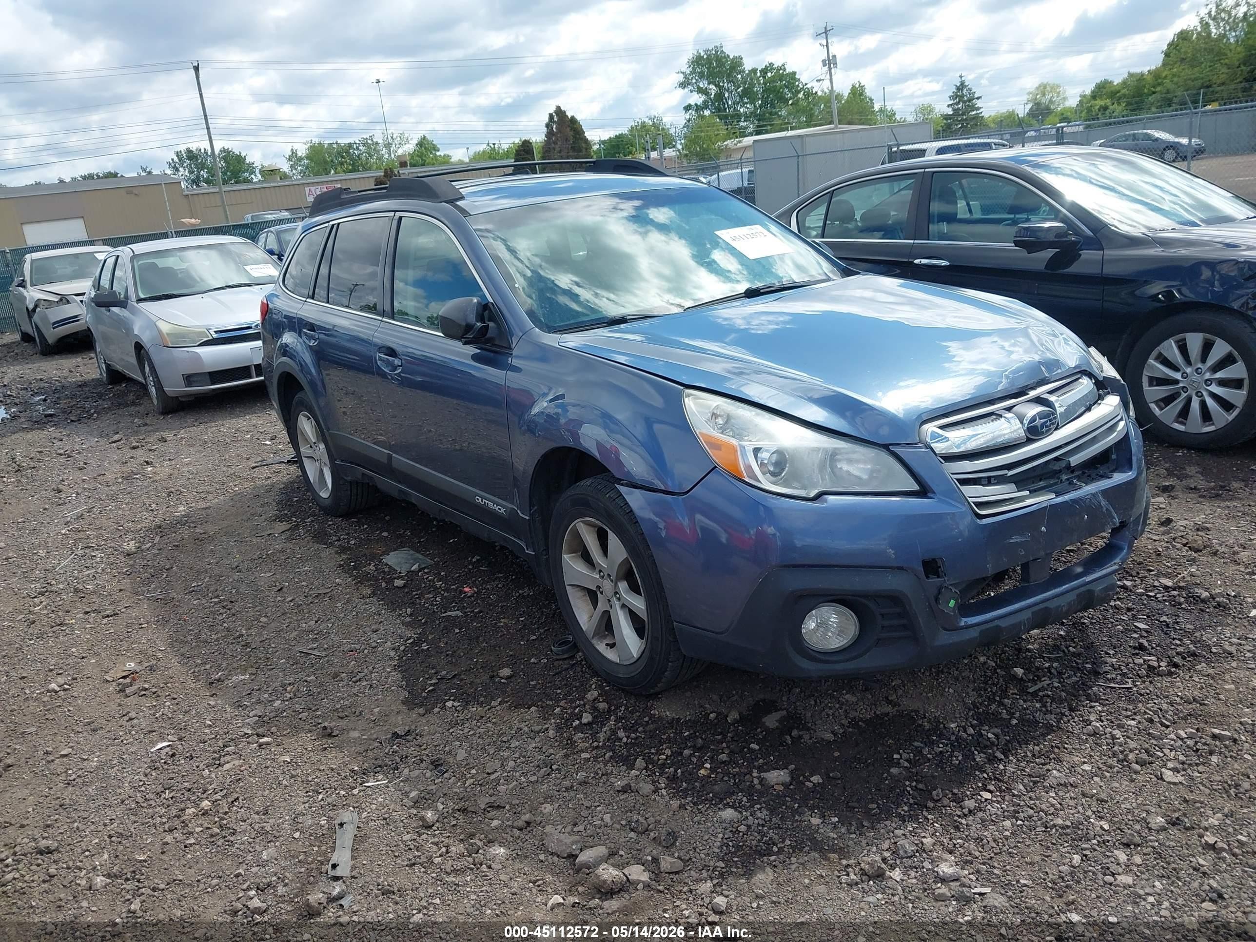 2014 Subaru Outback 2.5i Premium Light Blue vin: 4S4BRBDC1E3252162