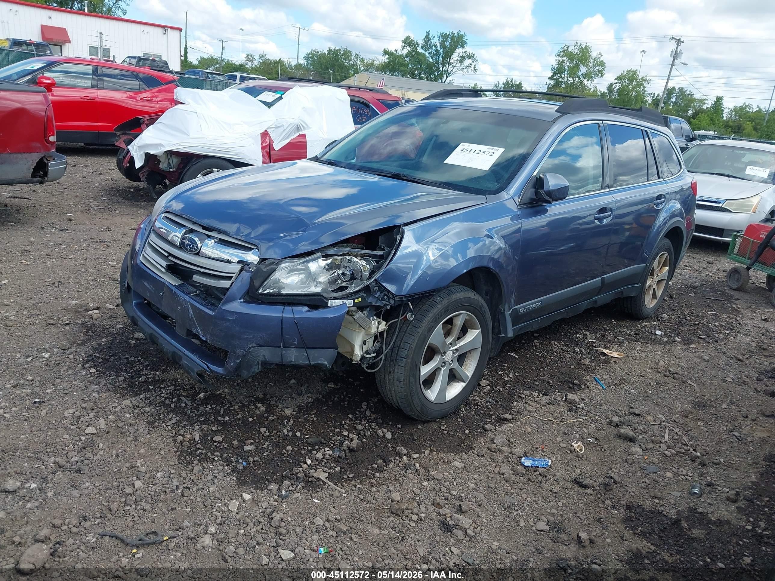 2014 Subaru Outback 2.5i Premium Light Blue vin: 4S4BRBDC1E3252162